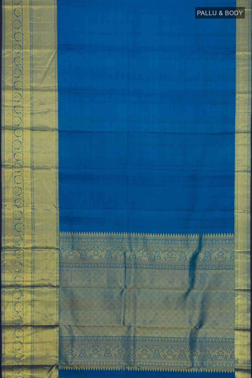 Blue Kanchipuram Silk Saree
