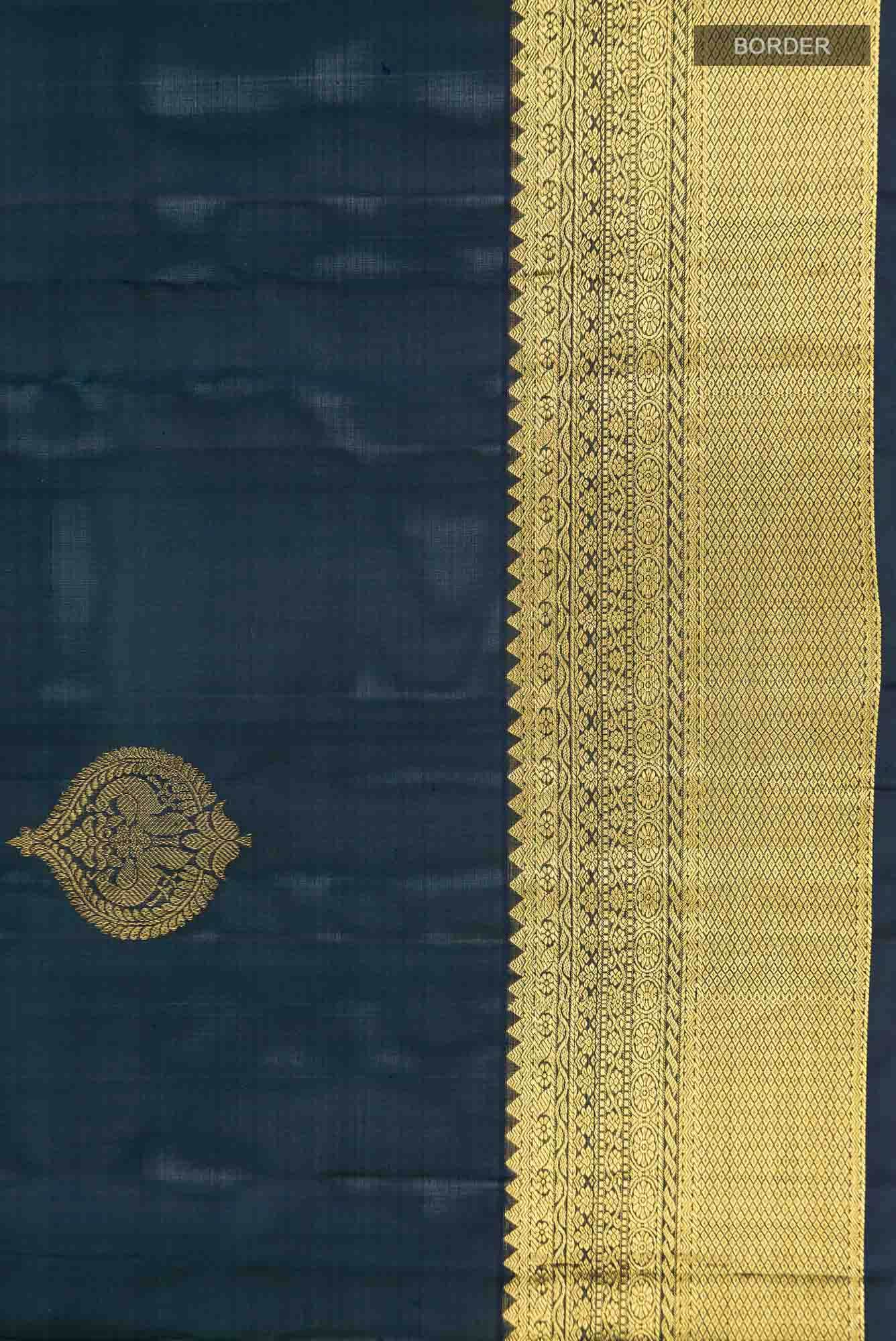 Blue Kanchipuram Silk Saree