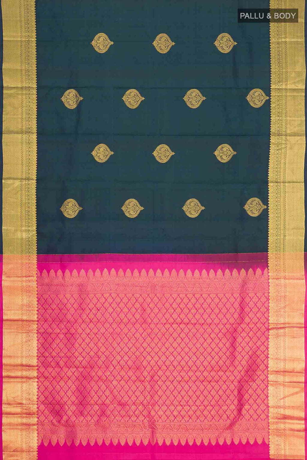 Blue Kanchipuram Silk Saree