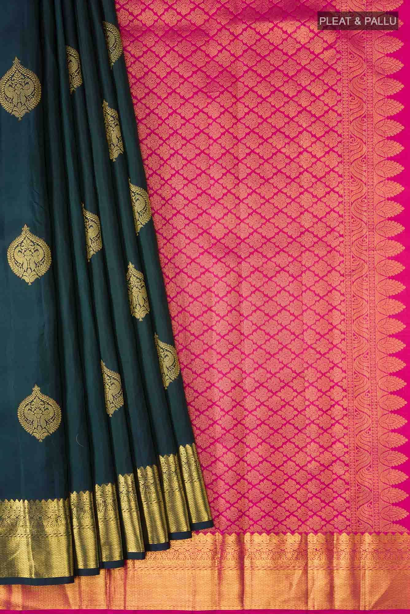 Blue Kanchipuram Silk Saree