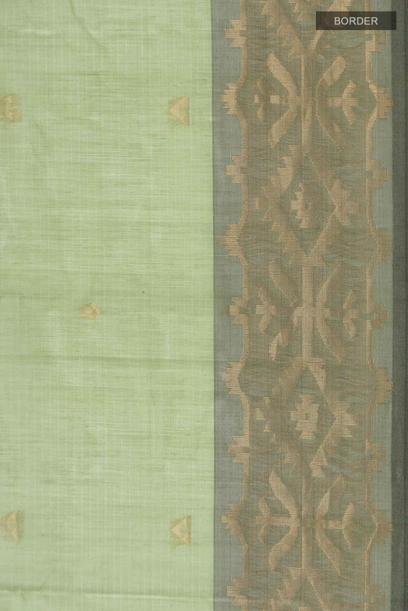 Green Silk Cotton Saree