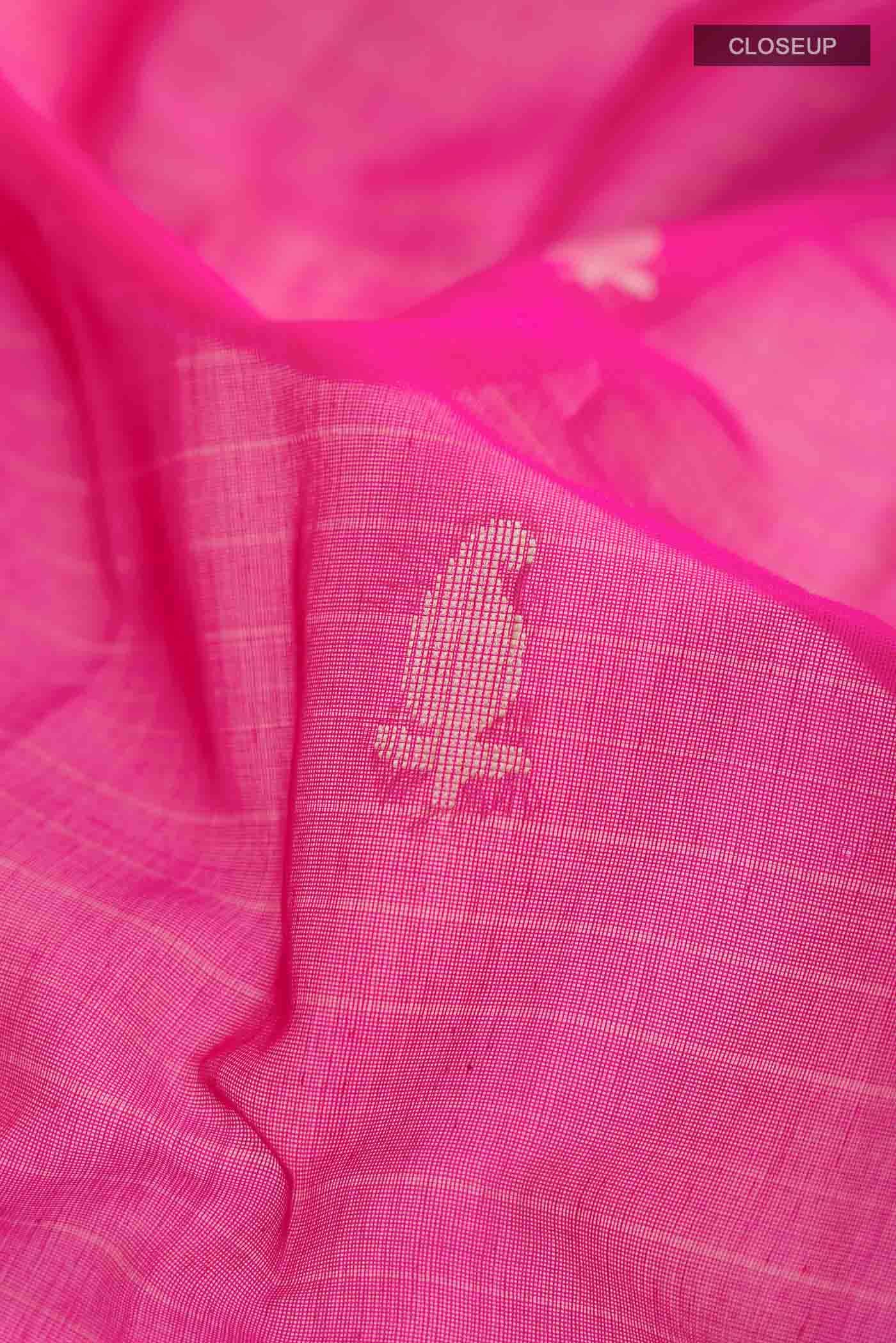 Pink Silk Cotton Saree