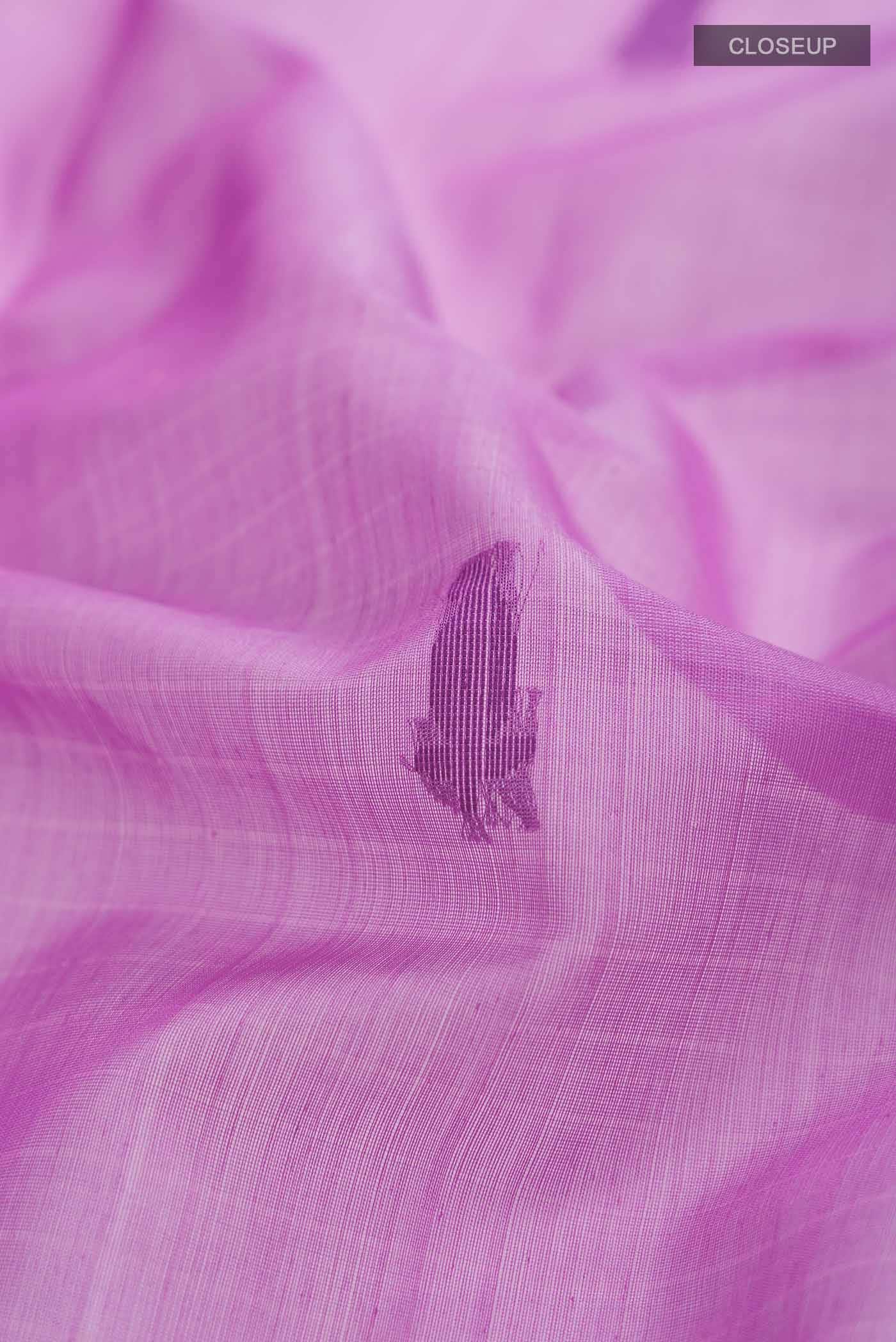 Lavender Silk Cotton Saree
