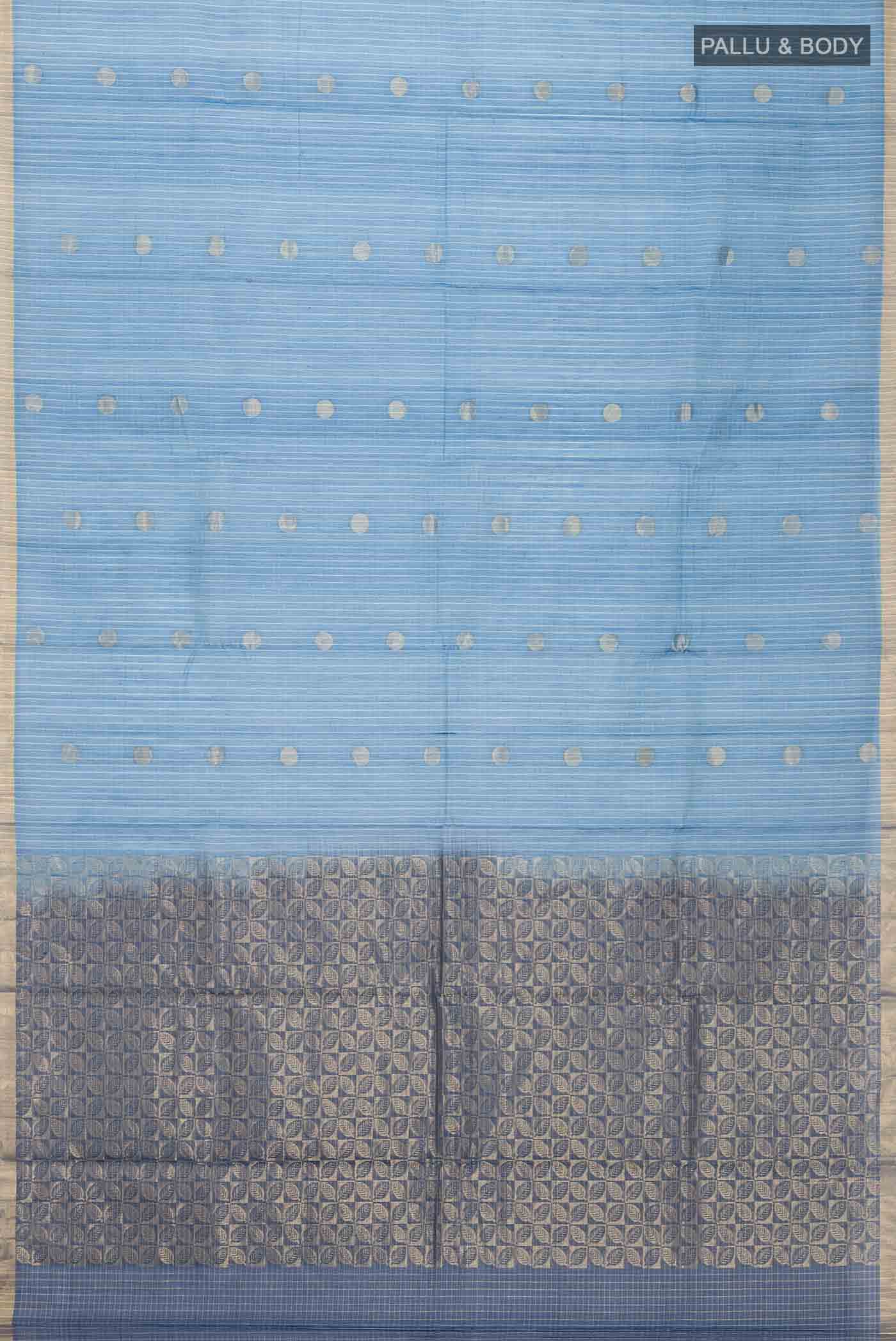 Blue Silk Cotton Saree