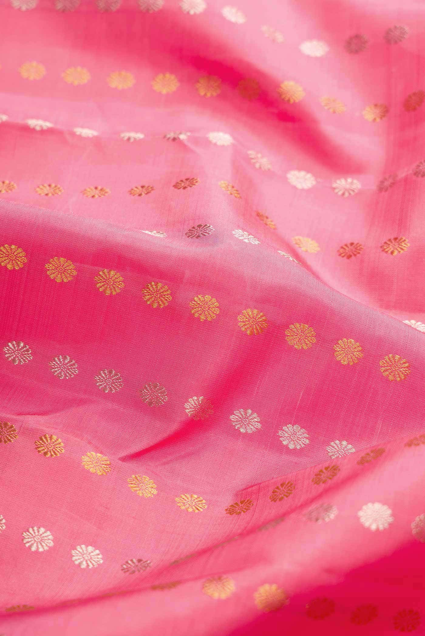 Pink Dual Tone Soft Silk Saree