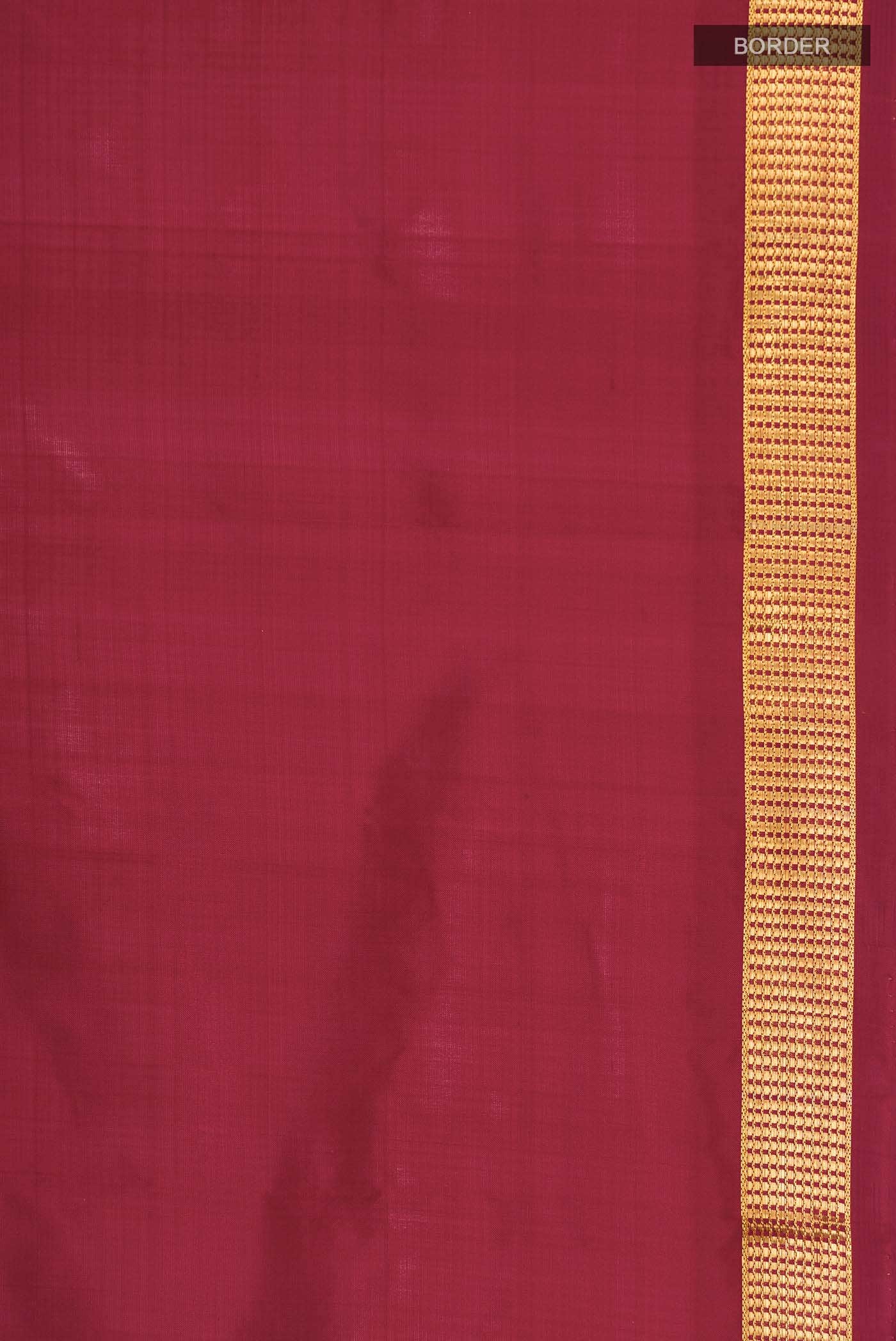 Maroon Kanchipuram Silk Saree