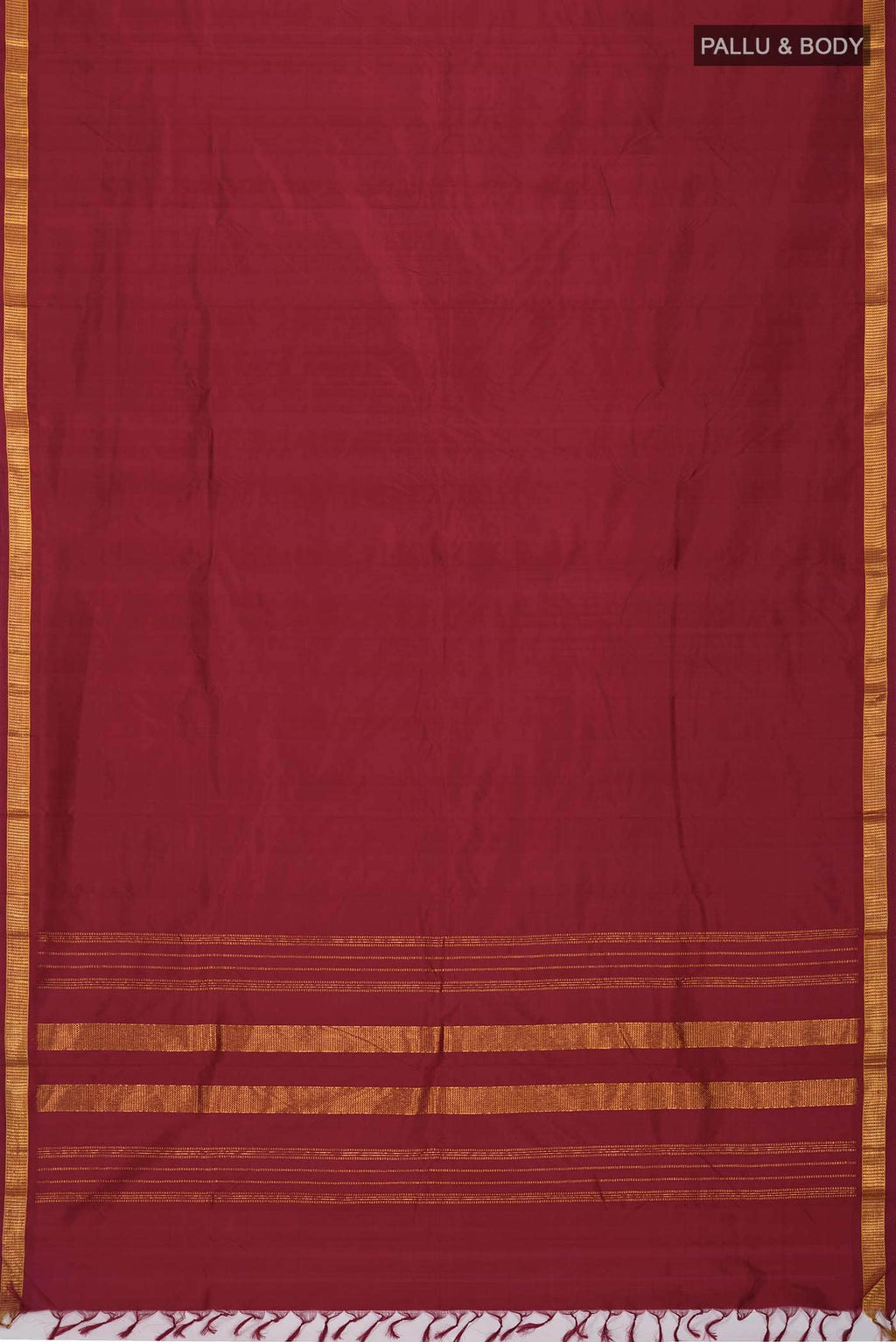 Maroon Kanchipuram Silk Saree