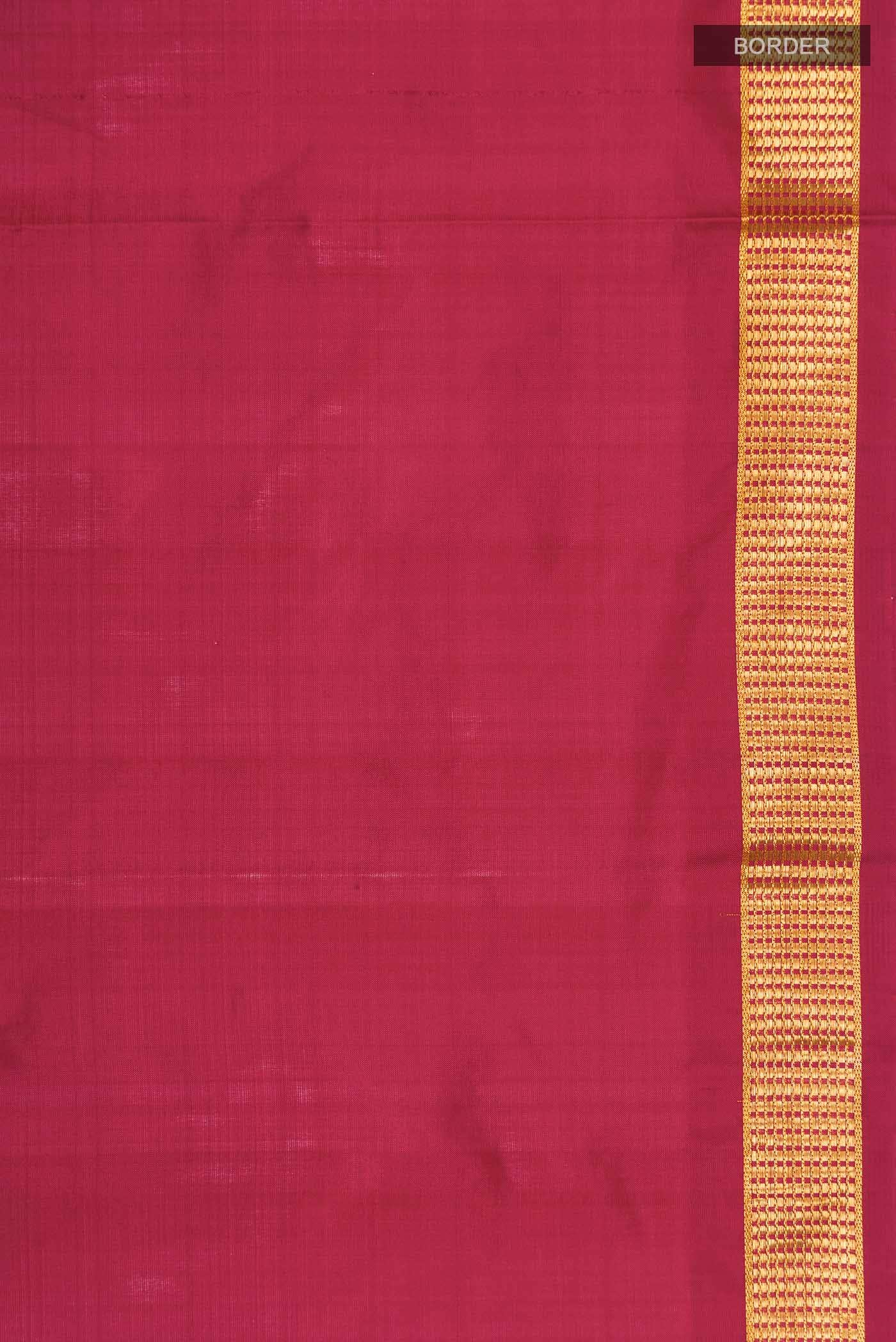 Maroon Kanchipuram Silk Saree