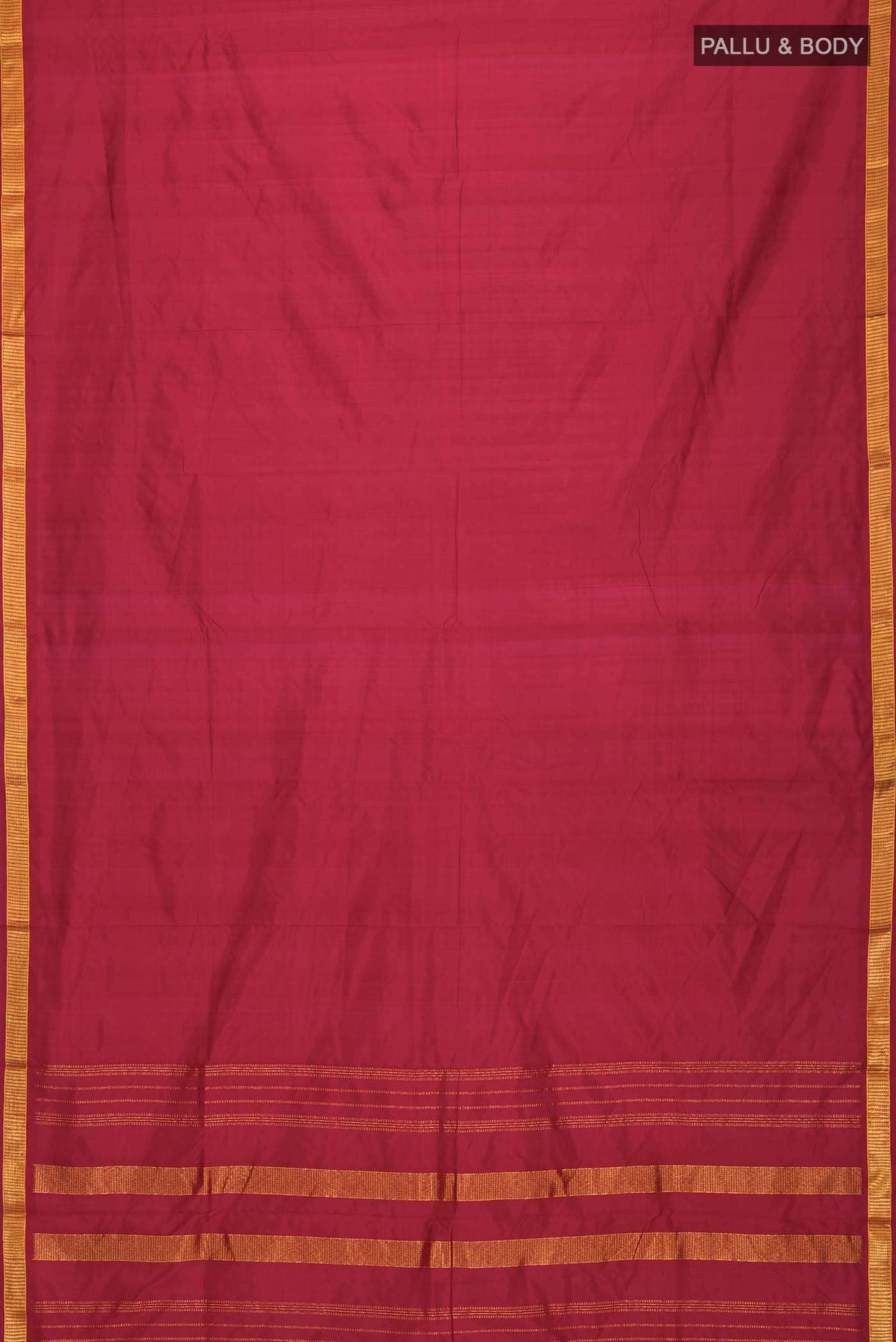 Maroon Kanchipuram Silk Saree