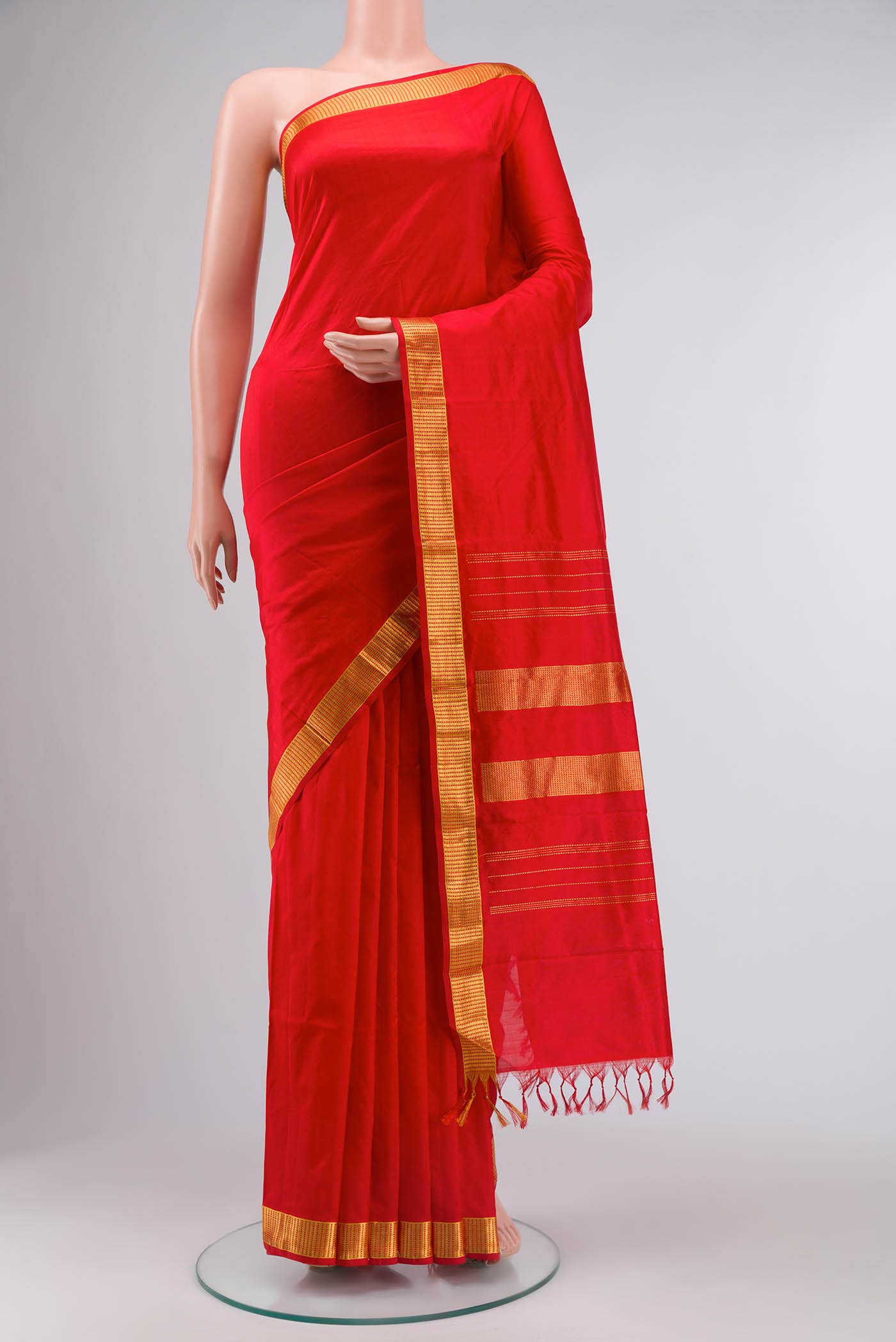 Red Kanchipuram Silk Saree