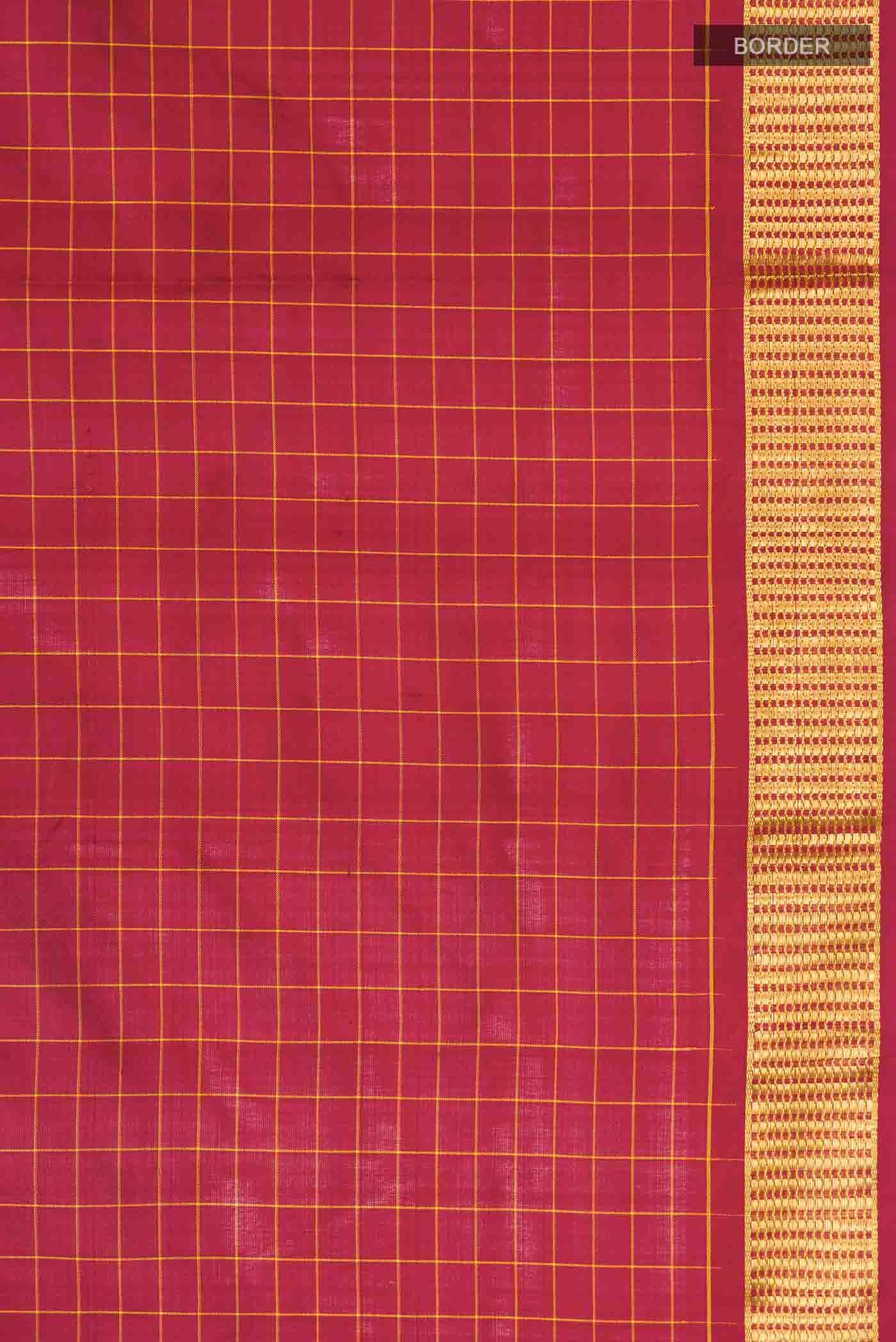 Maroon Kanchipuram Silk Saree