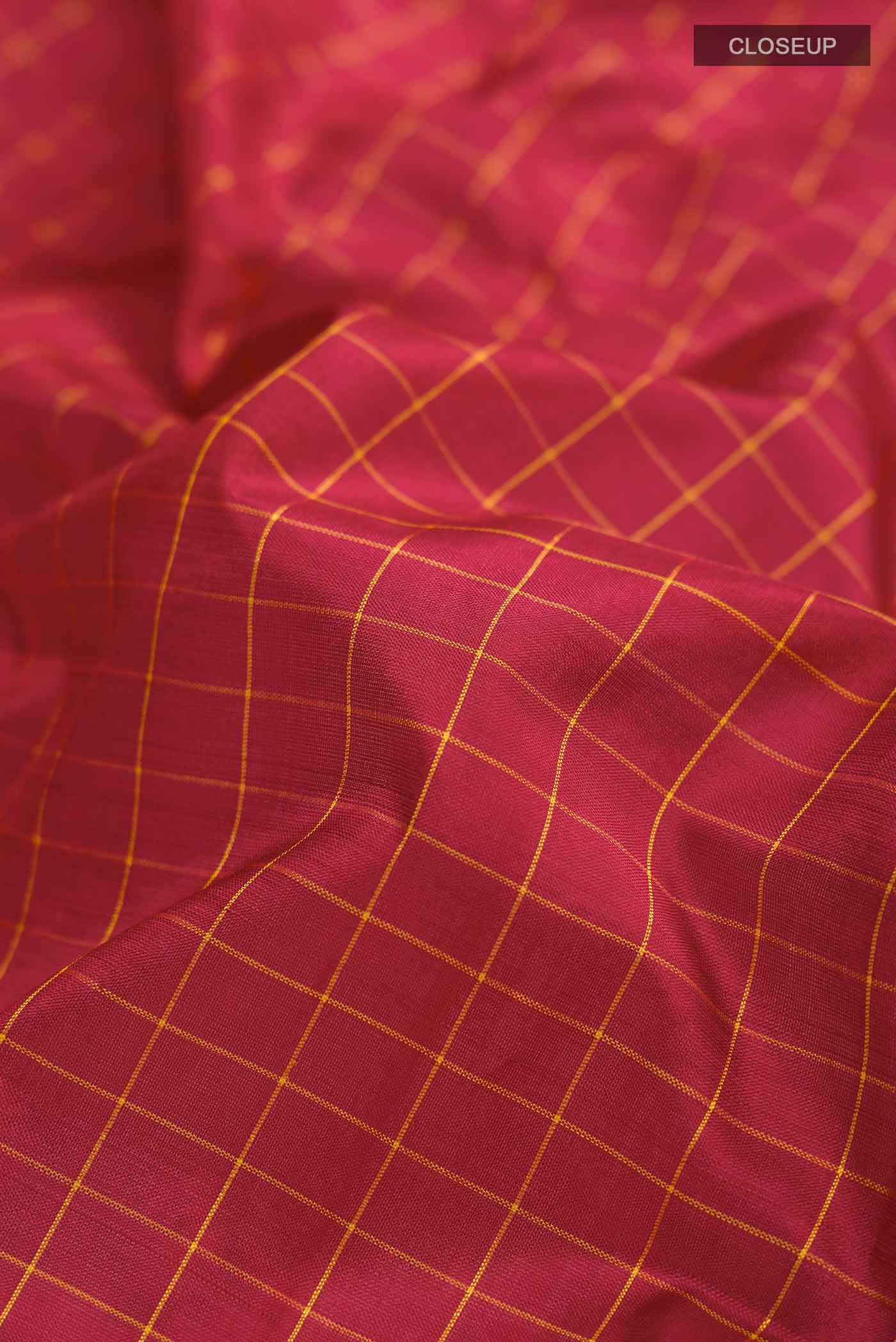 Maroon Kanchipuram Silk Saree