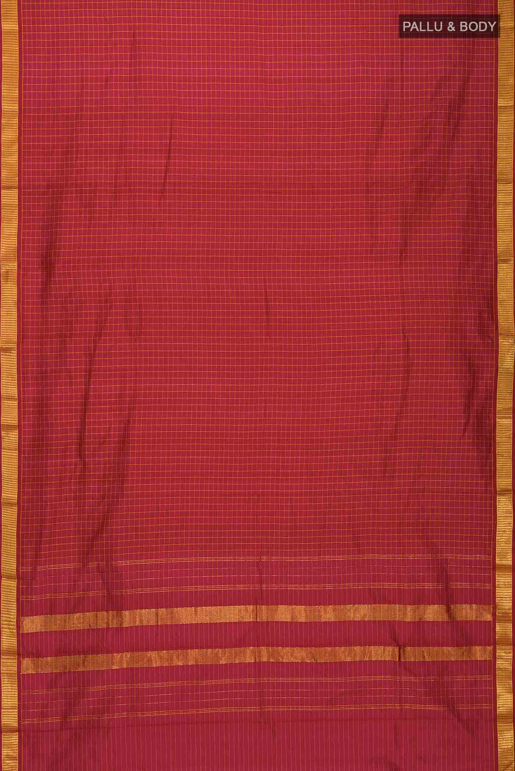 Maroon Kanchipuram Silk Saree