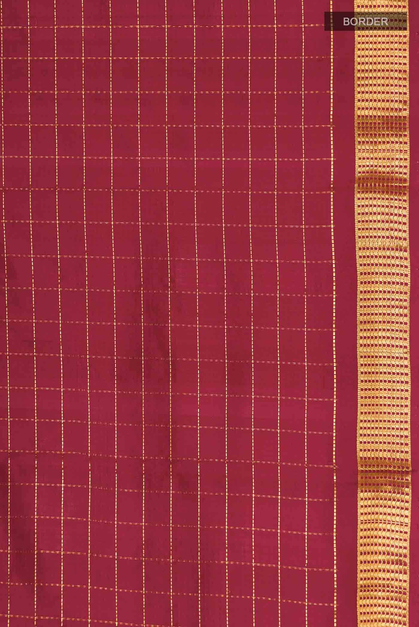 Maroon Kanchipuram Silk Saree