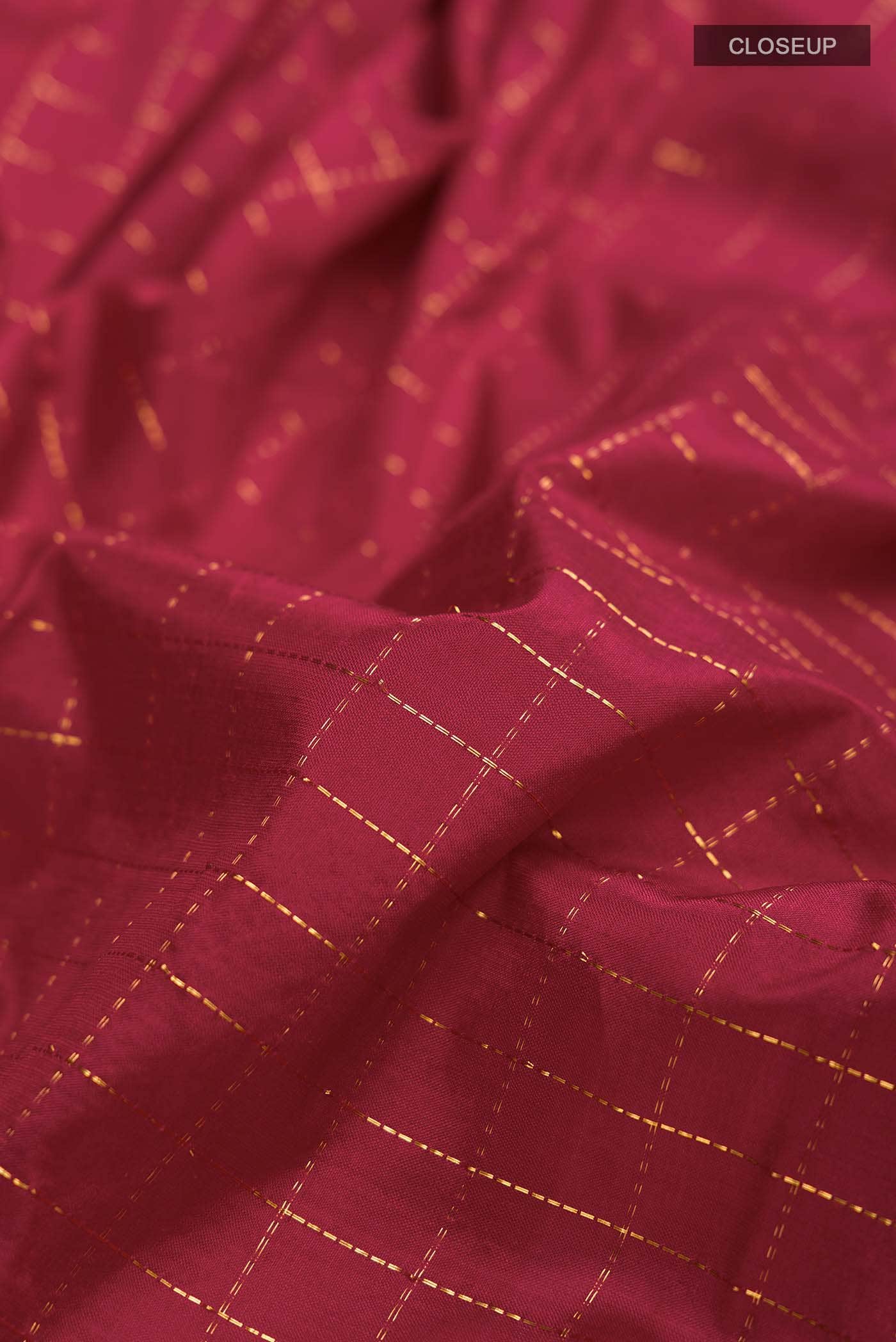 Maroon Kanchipuram Silk Saree