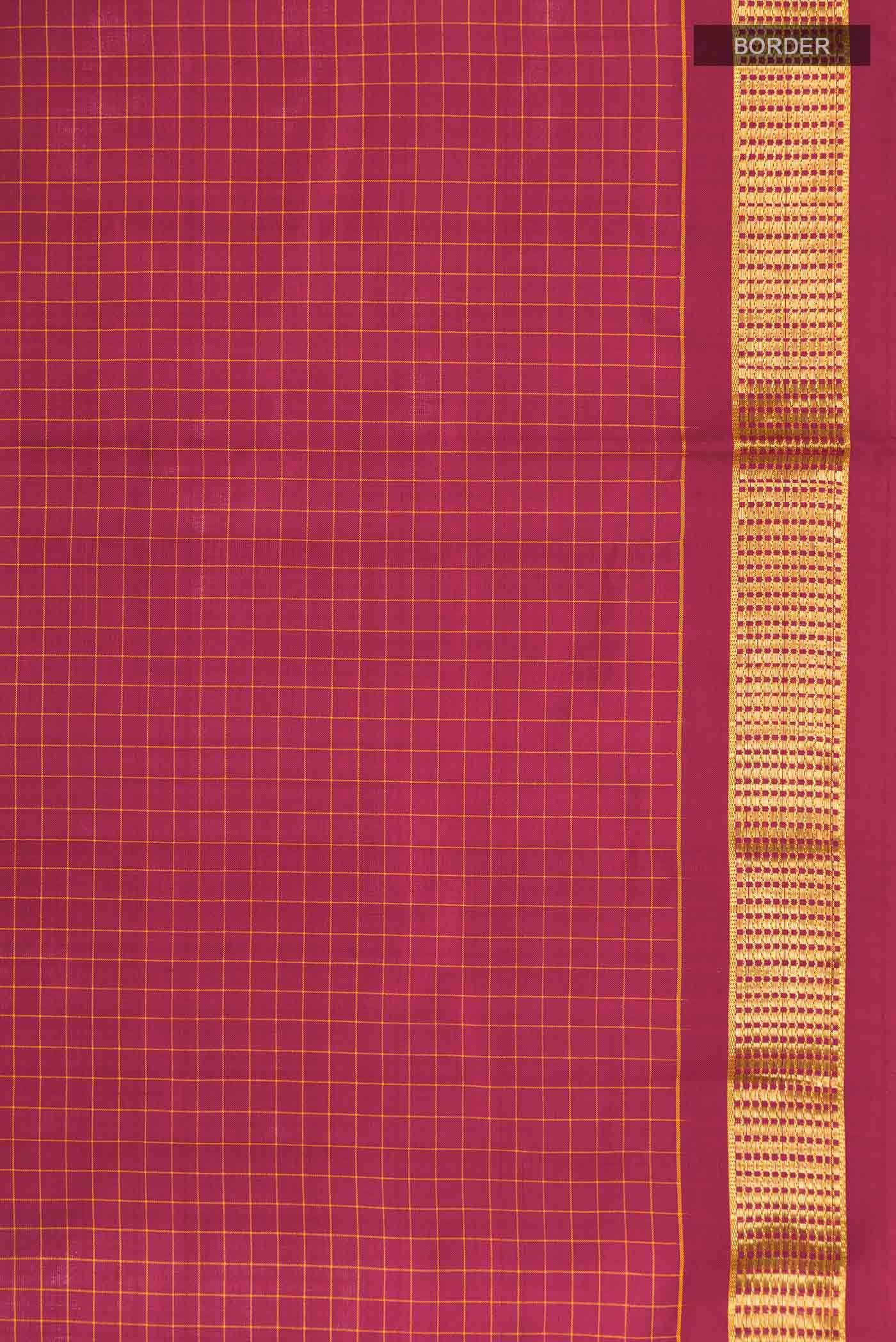 Maroon Kanchipuram Silk Saree