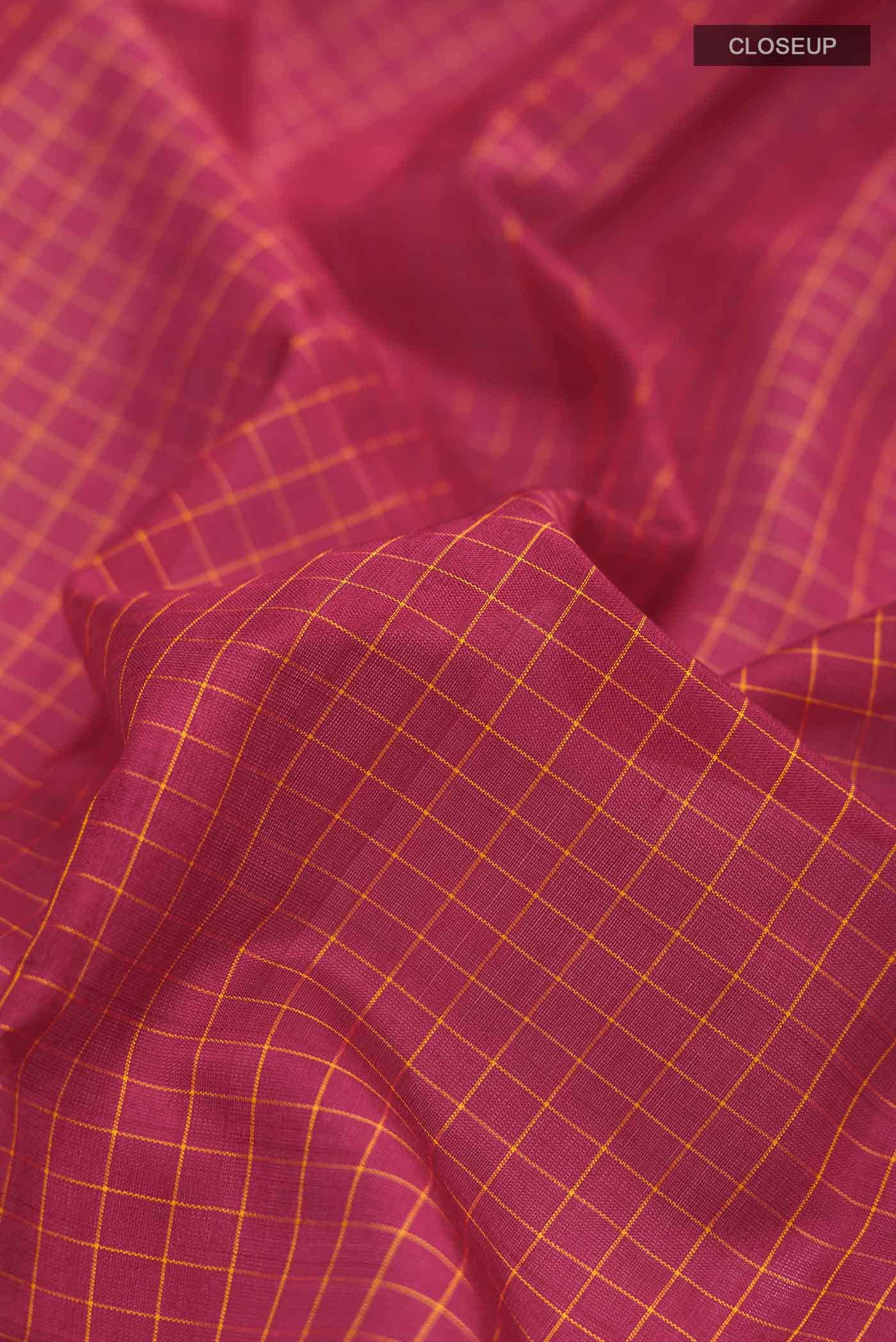 Maroon Kanchipuram Silk Saree