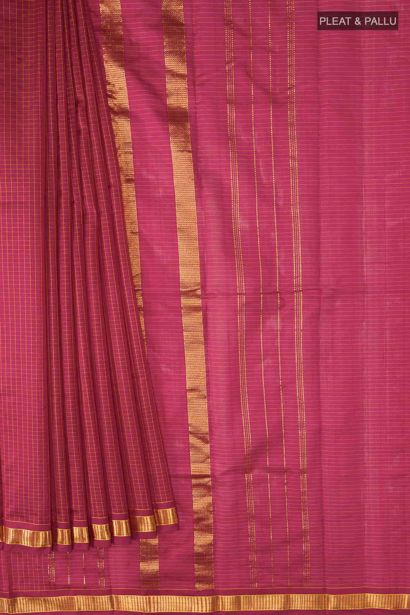 Maroon Kanchipuram Silk Saree