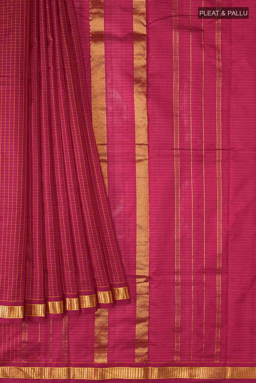 Maroon Kanchipuram Silk Saree