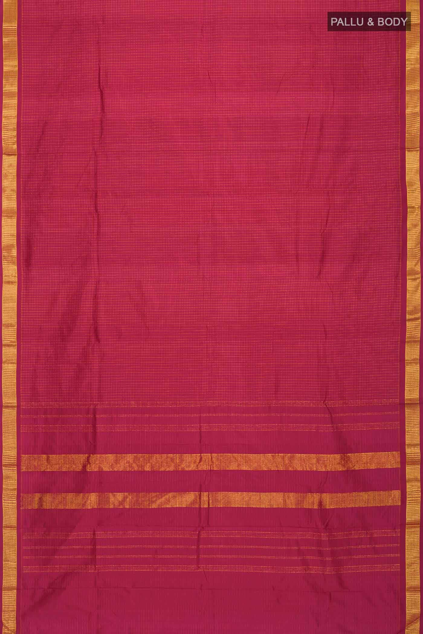 Maroon Kanchipuram Silk Saree