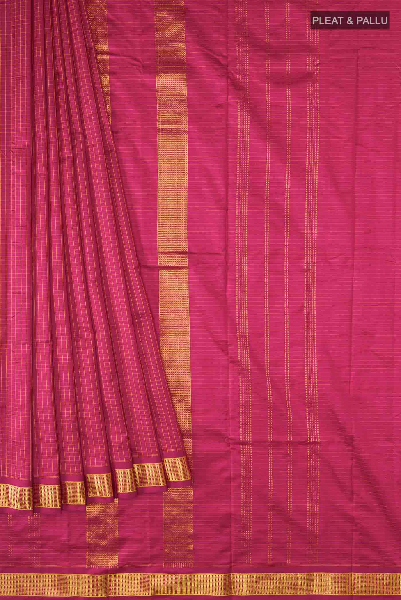 Maroon Kanchipuram Silk Saree