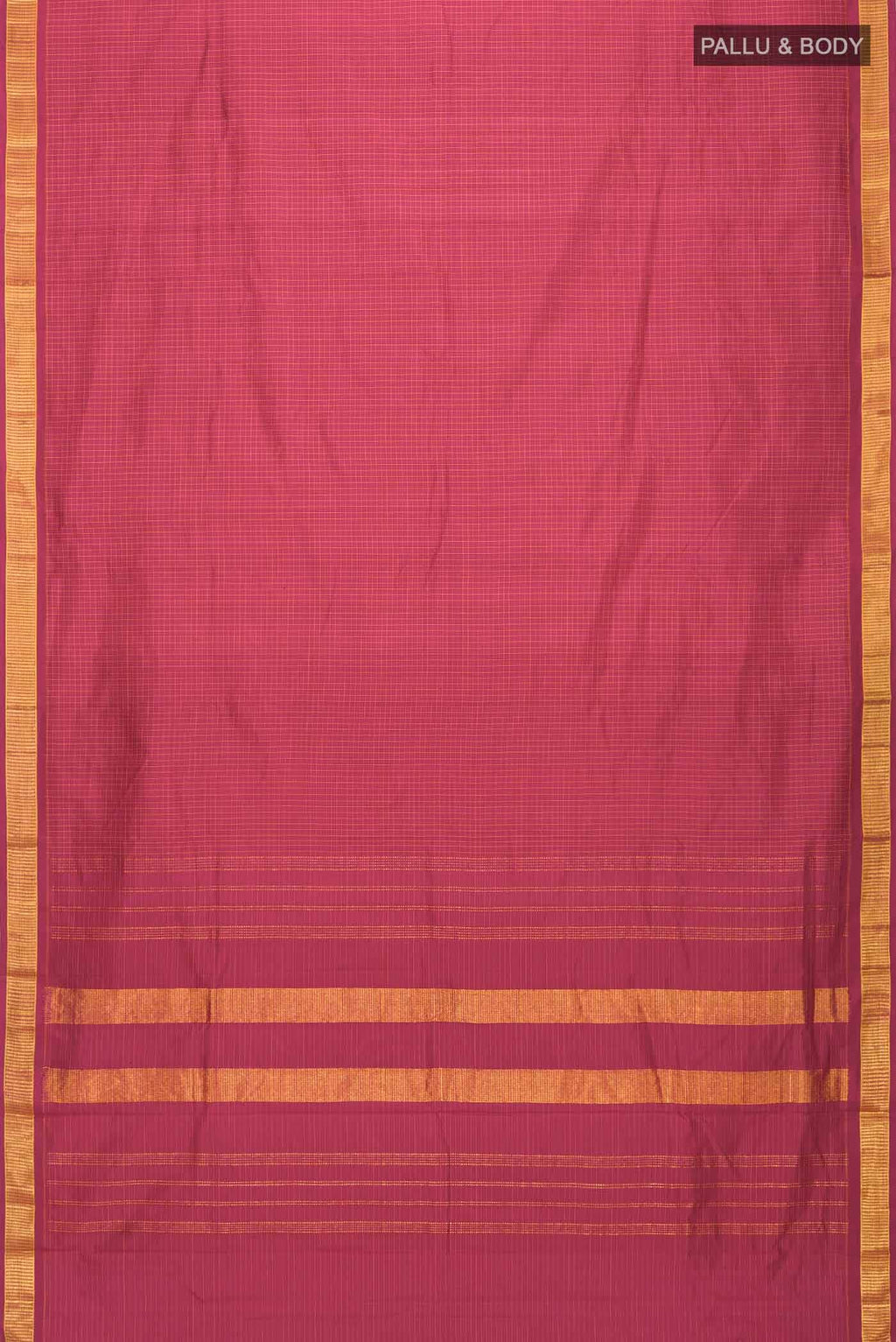 Maroon Kanchipuram Silk Saree