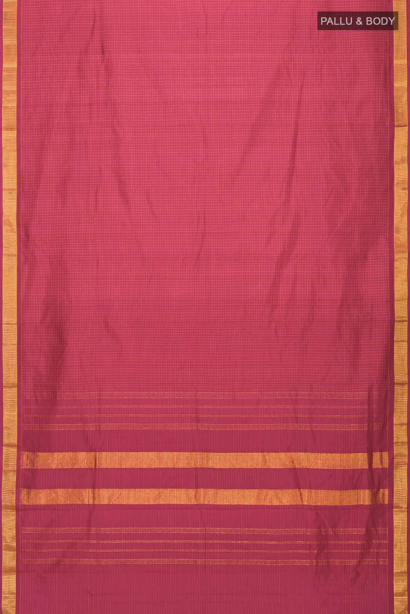 Maroon Kanchipuram Silk Saree