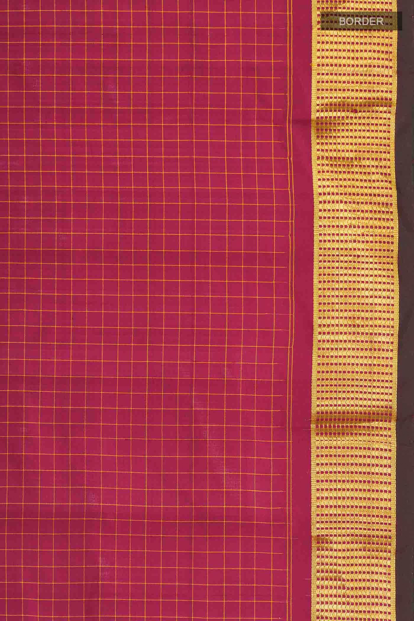 Maroon Kanchipuram Silk Saree
