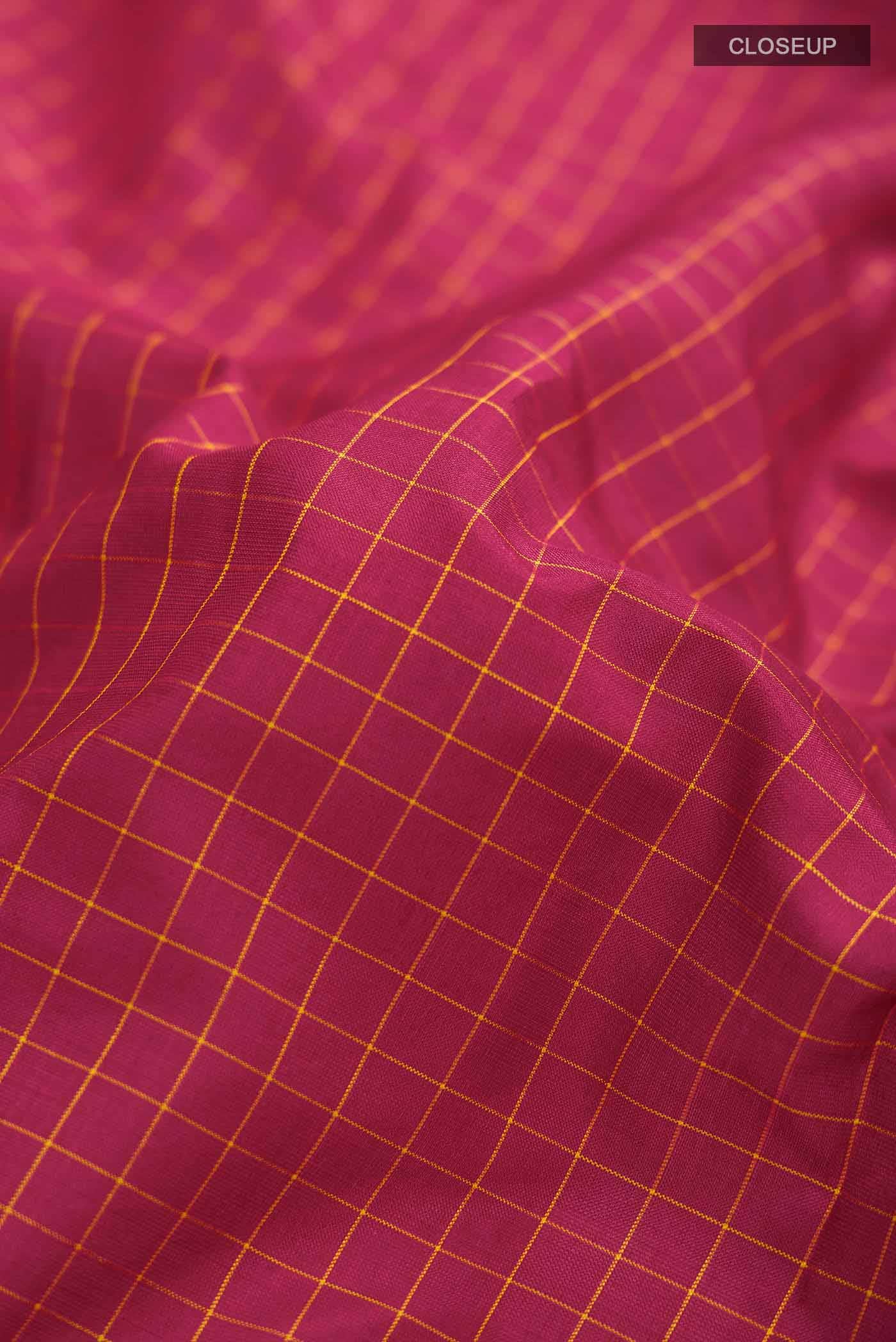 Maroon Kanchipuram Silk Saree