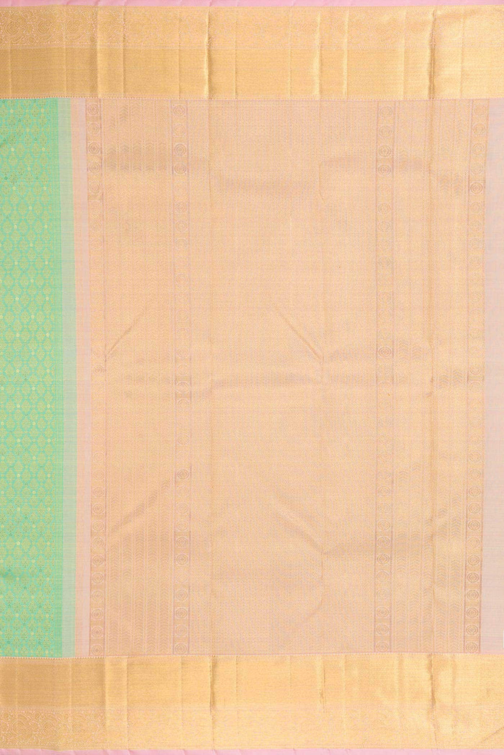 Sea Green Dual Tone Kanchipuram Silk Saree