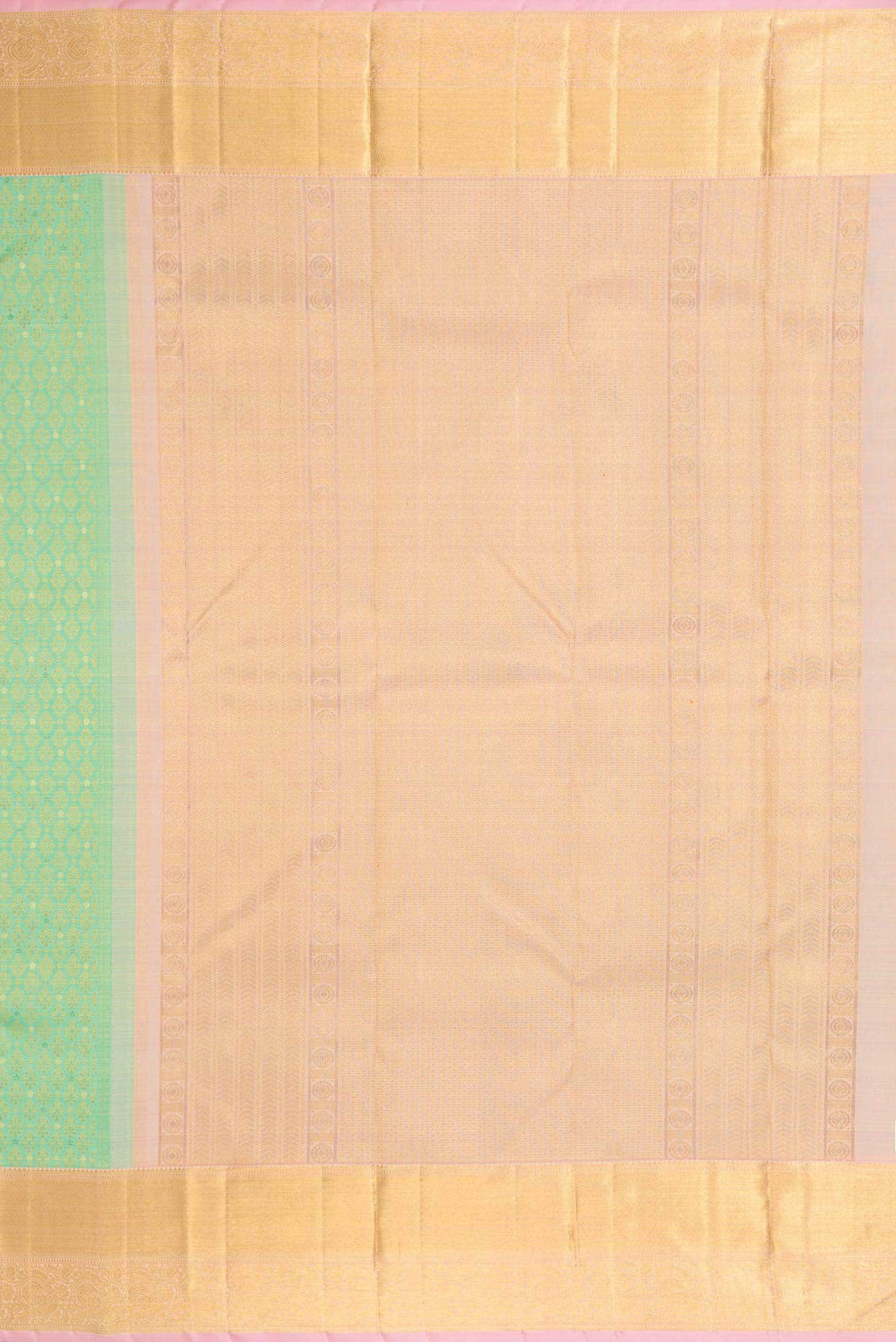 Sea Green Dual Tone Kanchipuram Silk Saree