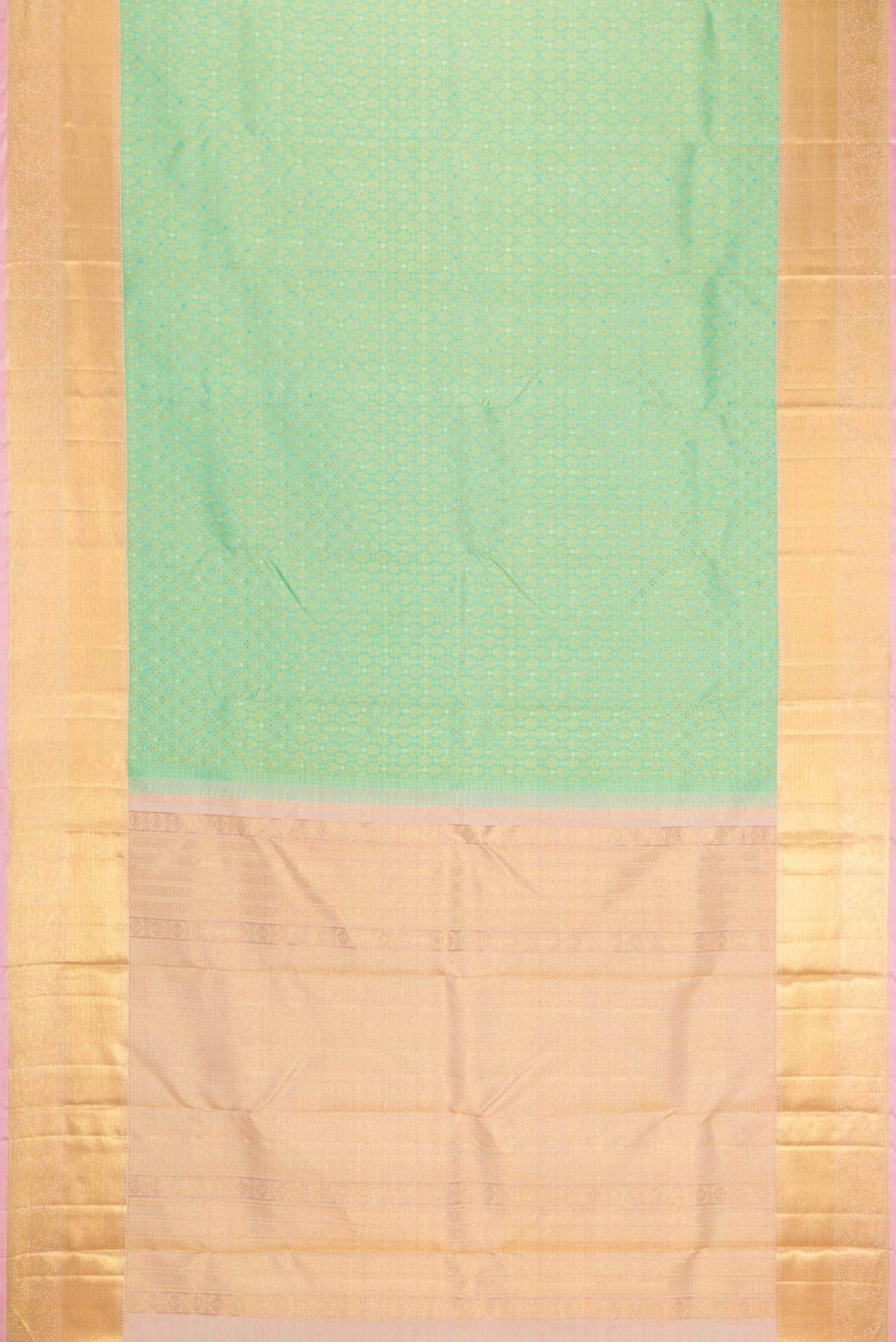 Sea Green Dual Tone Kanjivaram Silk Saree