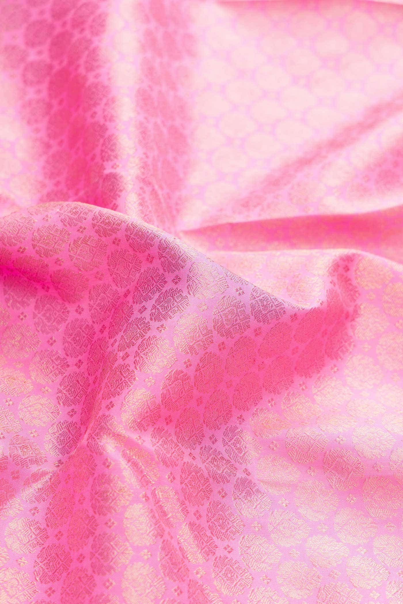 Pink Dual Tone Kanchipuram Silk Saree