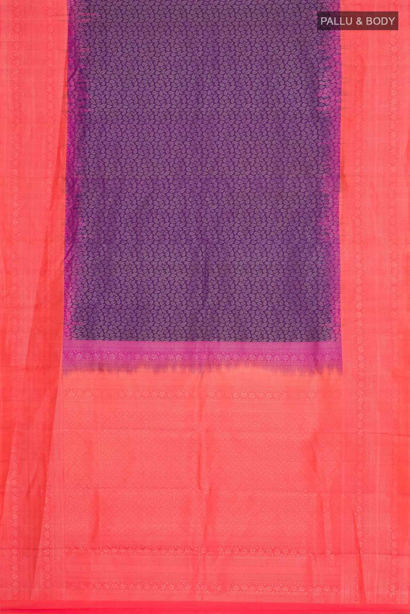 Violet Kanchipuram Silk Saree
