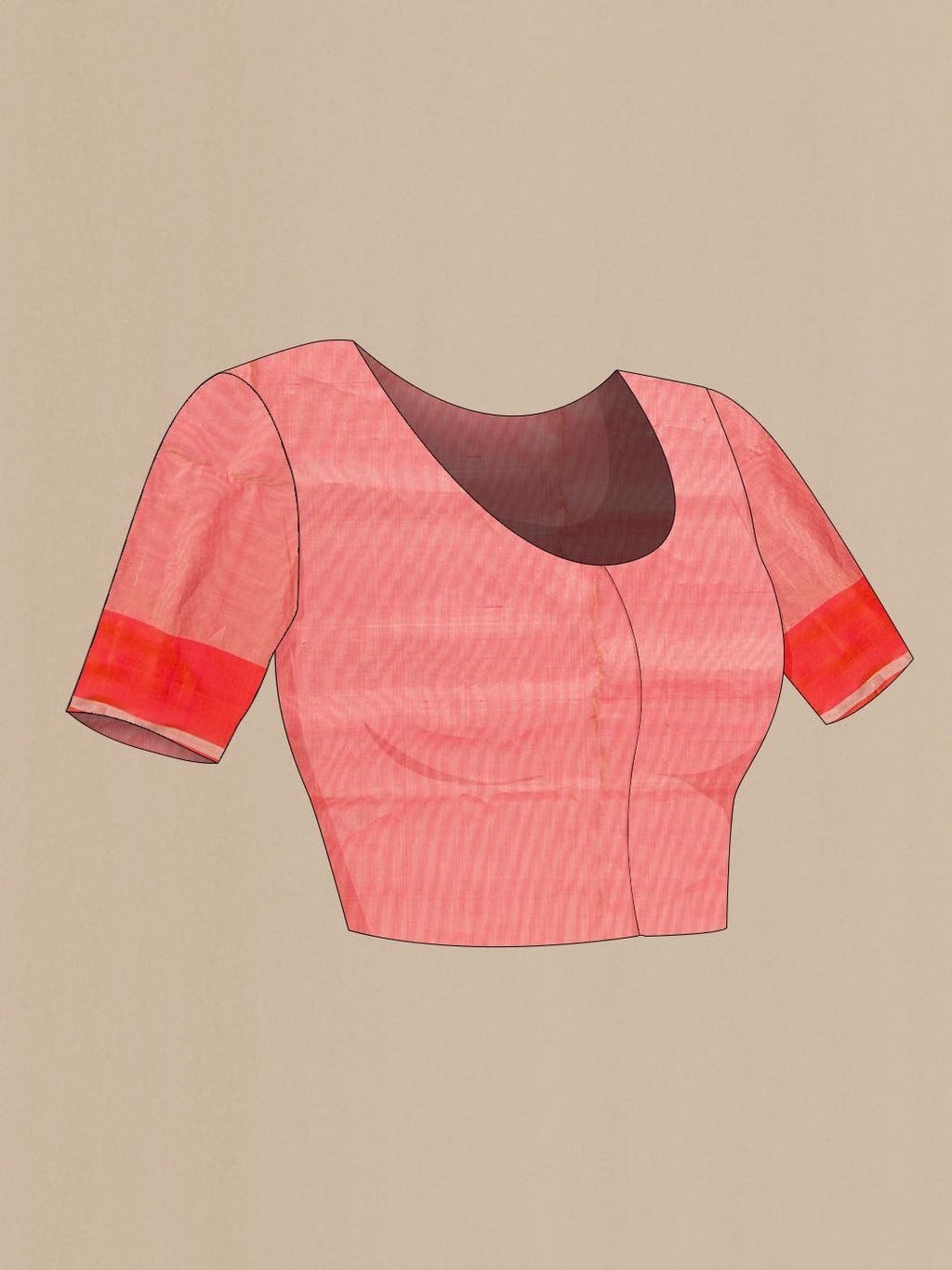 Pink Dual Tone Soft Silk Saree