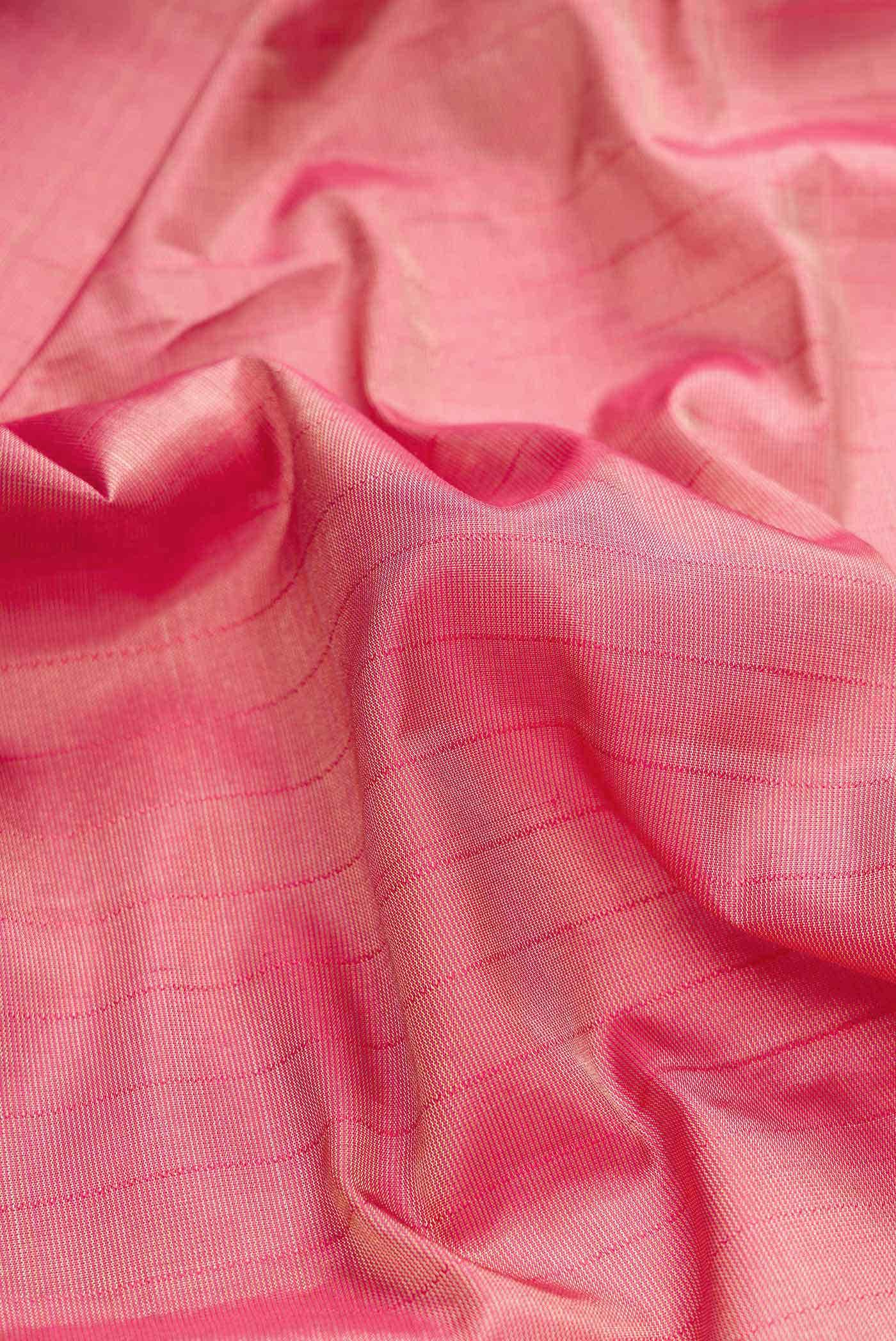 Pink Dual Tone Soft Silk Saree