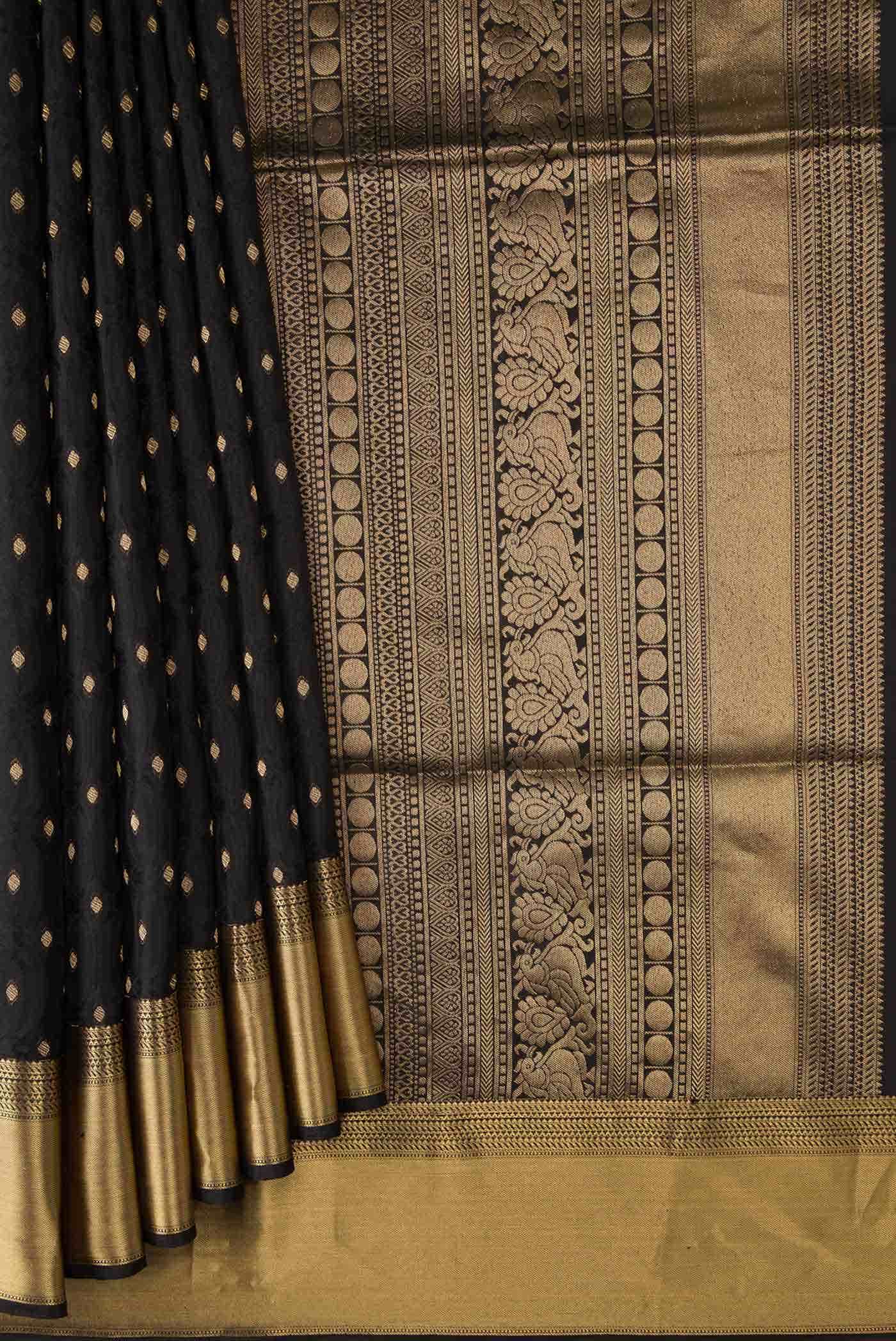 Black Soft Silk Saree