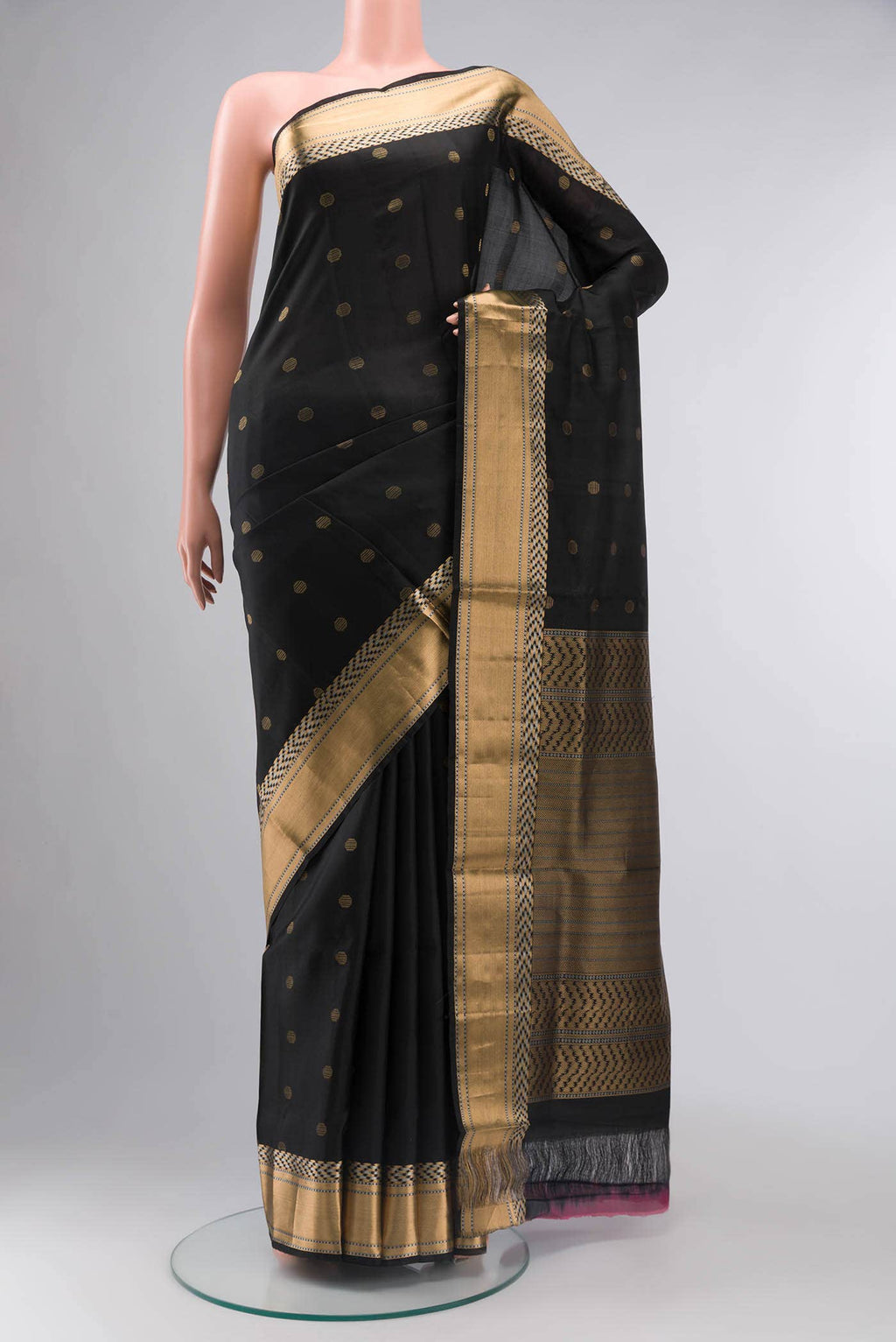 Black Soft Silk Saree