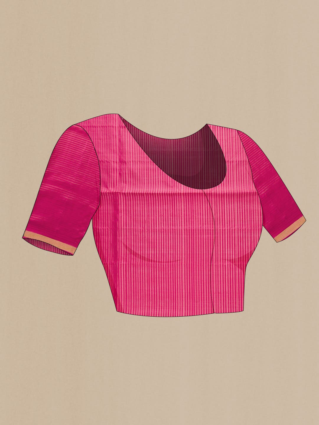 Pink Dual Tone Soft Silk Saree