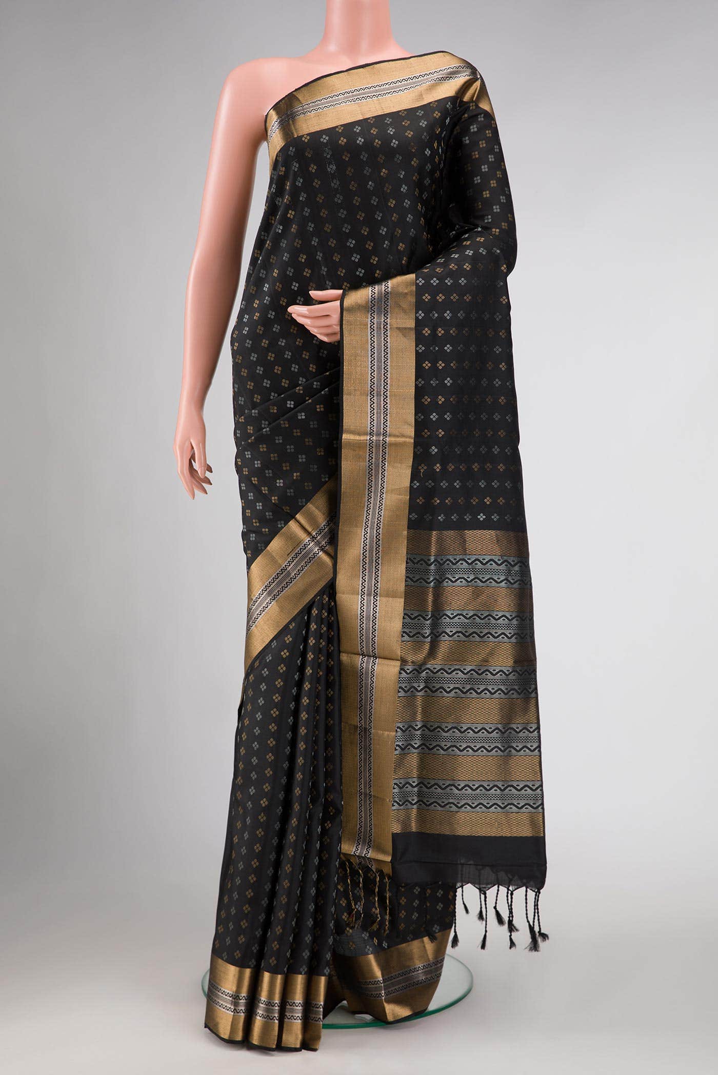 Black Soft Silk Saree
