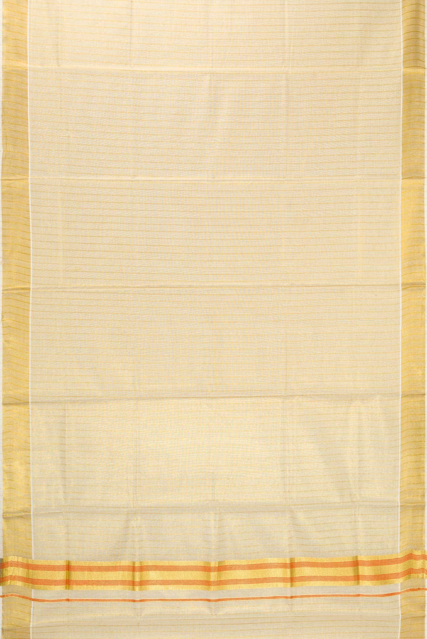 Gold Dual Tone Kerala Cotton Saree
