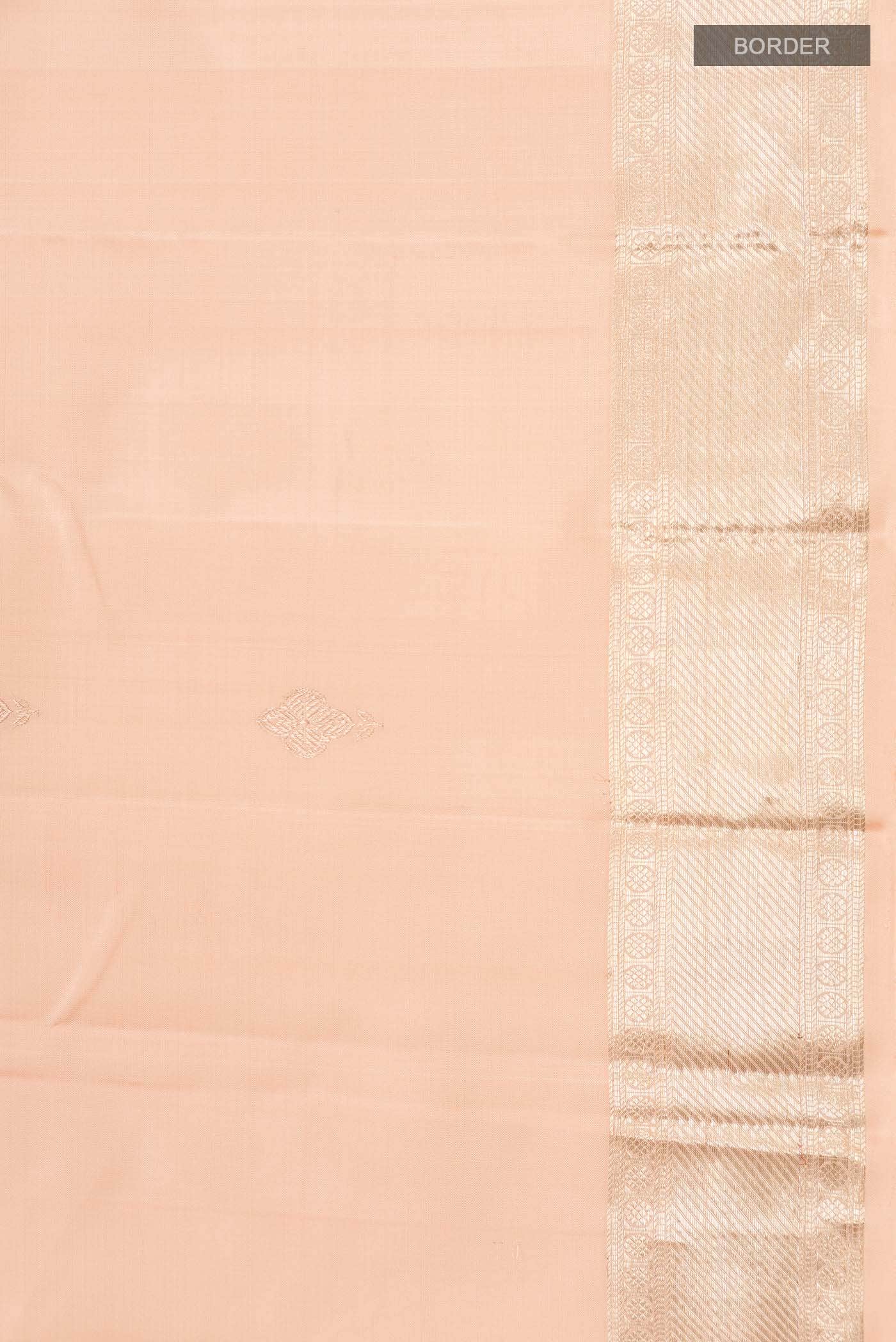 Peach Kanchipuram Silk Saree