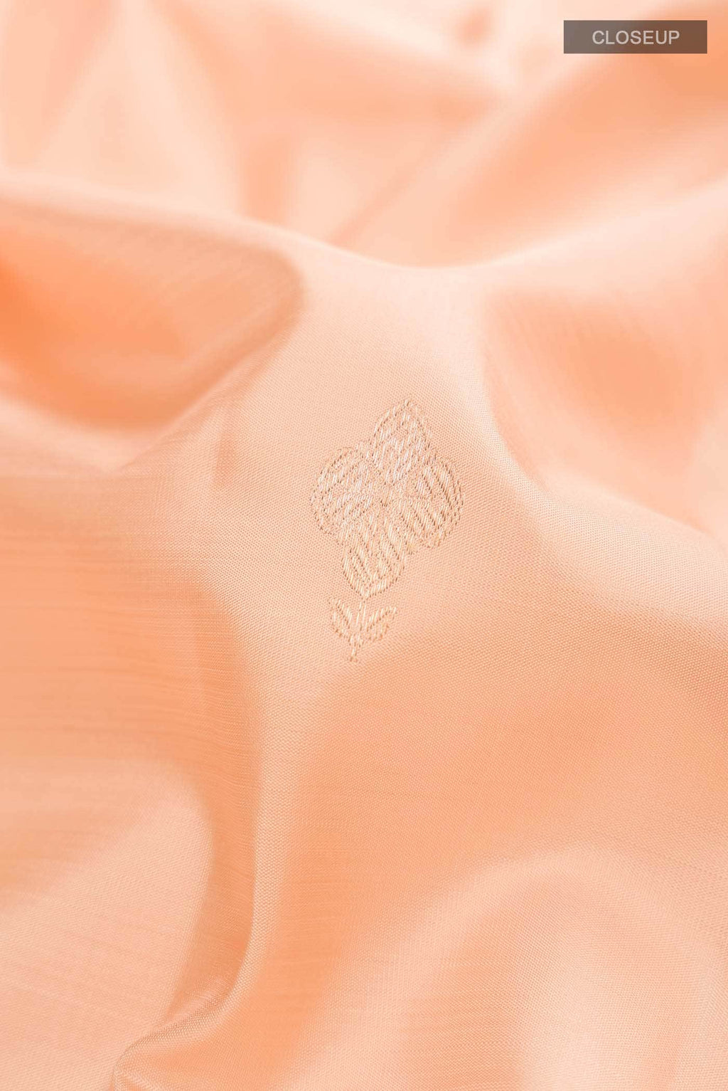 Peach Kanchipuram Silk Saree