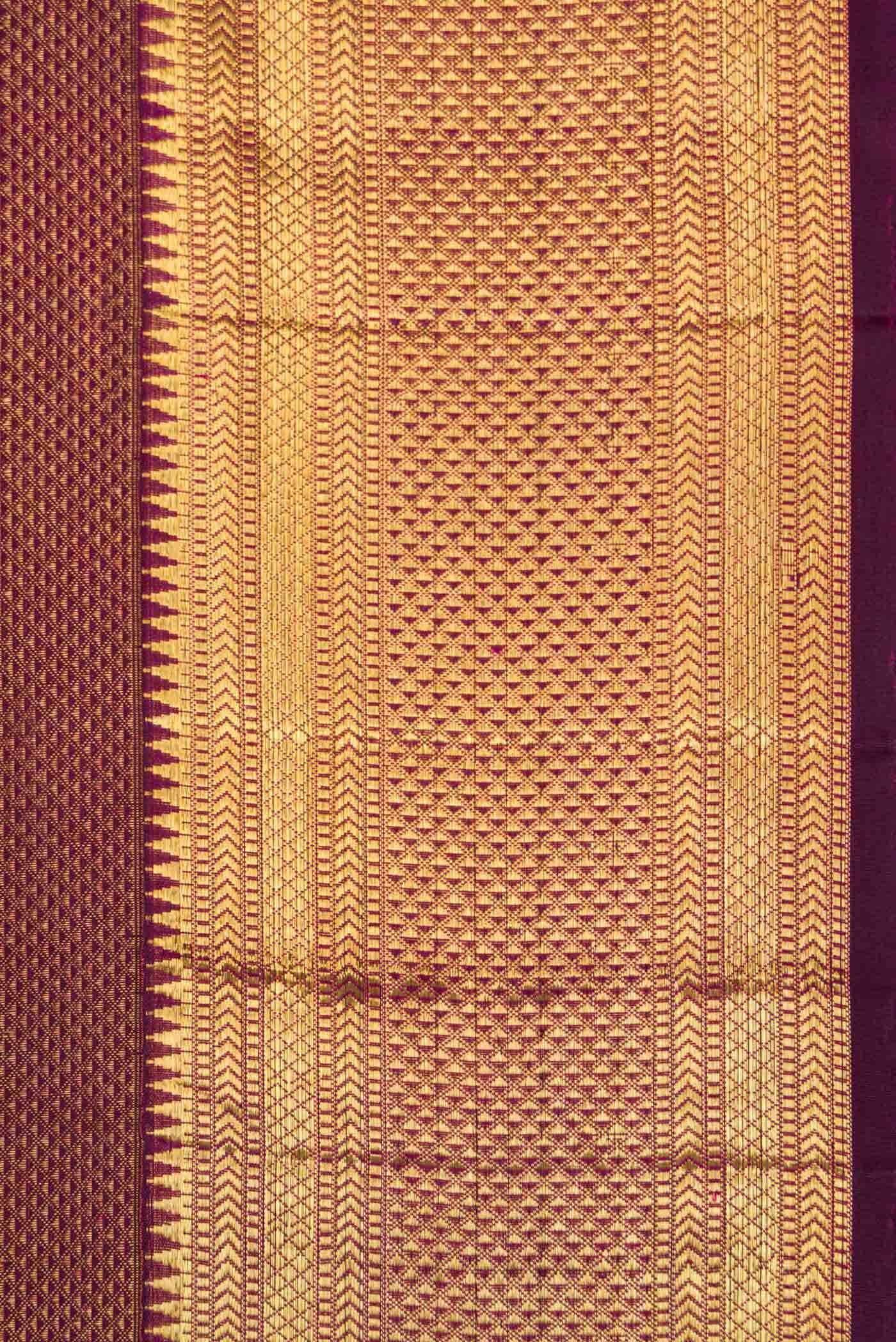 Magenta Dual Tone Kanchipuram Silk Saree