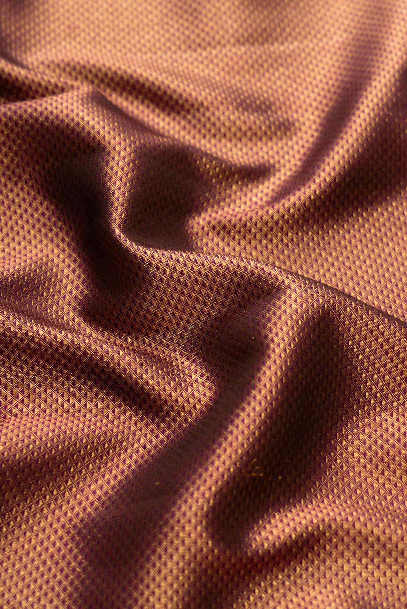 Magenta Dual Tone Kanchipuram Silk Saree