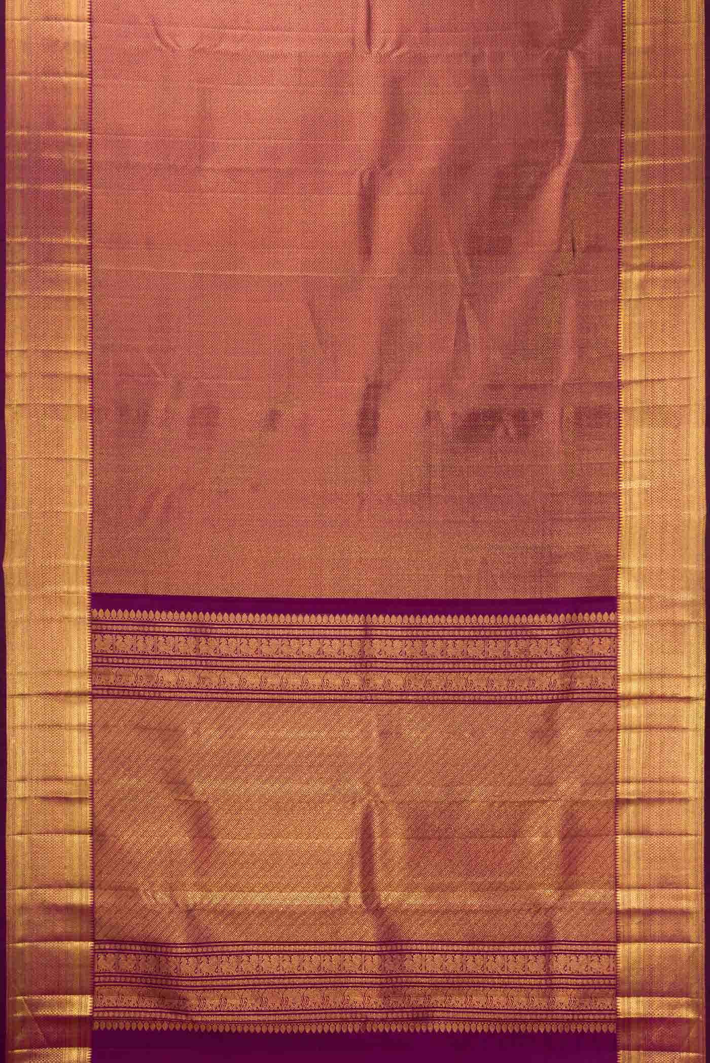 Magenta Dual Tone Kanchipuram Silk Saree