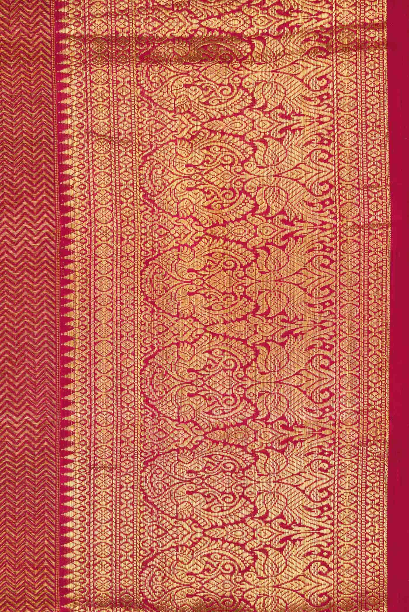 Maroon Dual Tone Kanchipuram Silk Saree