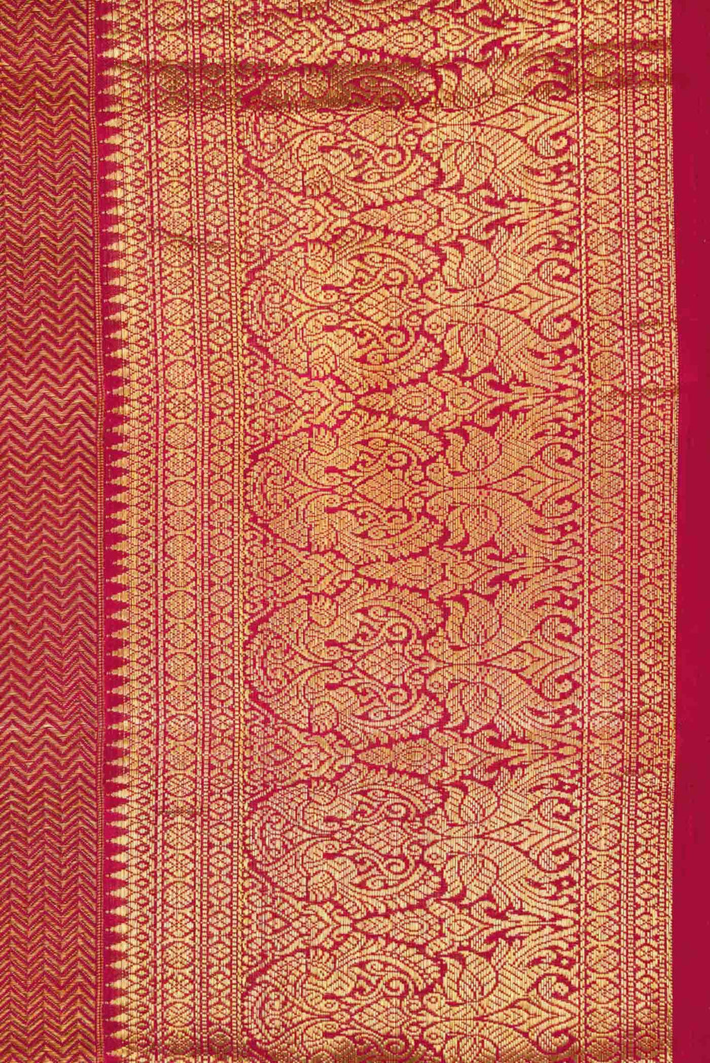 Maroon Dual Tone Kanchipuram Silk Saree