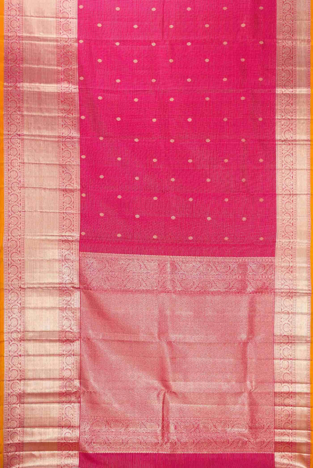 Pink Dual Tone Kanchipuram Silk Saree