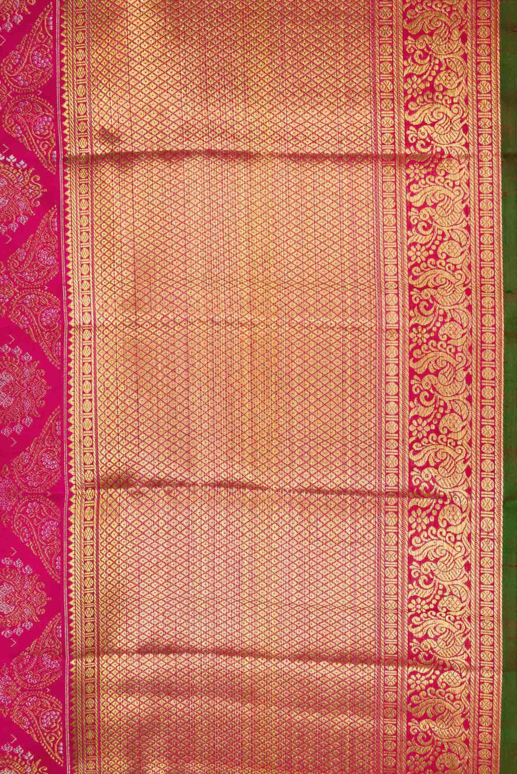 Rani Pink Dual Tone Kanchipuram Silk Saree